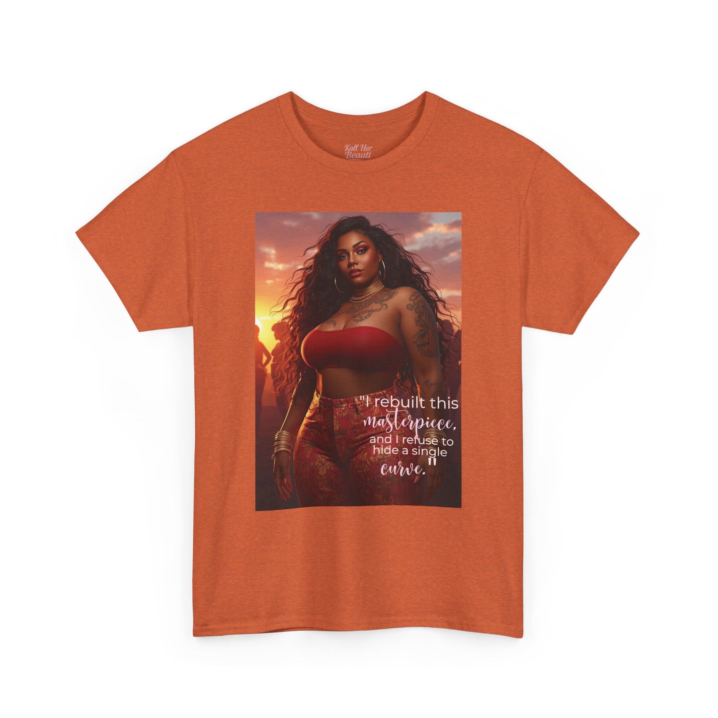 Say It With Your Chest-"Rebuilt This Masterpiece" Oversized Streetwear Tee | Plus Size Graphic T-Shirt