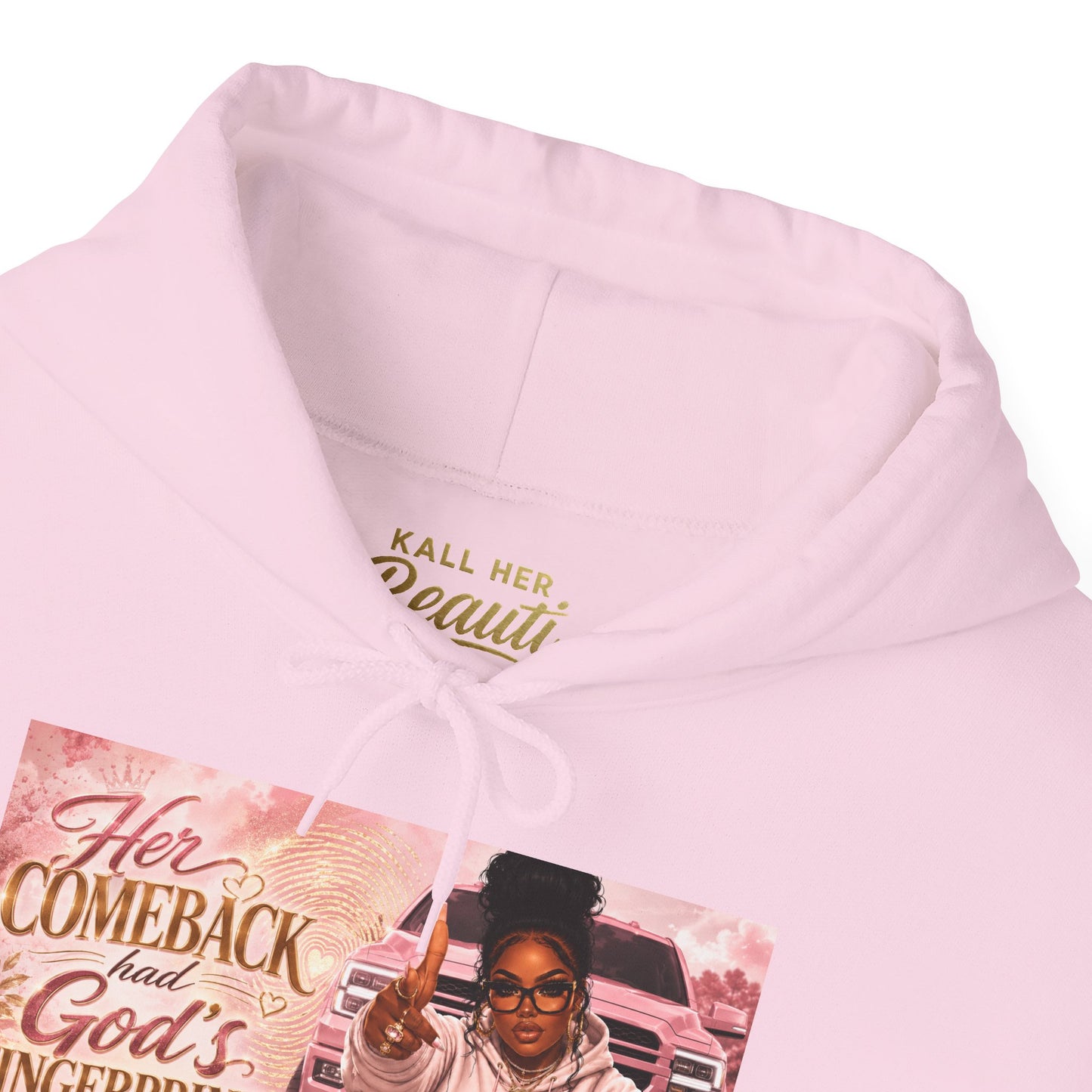 Her Comeback Had God’s Fingerprints All Over It Hoodie| Kall Her Beauti™ Faith Collection