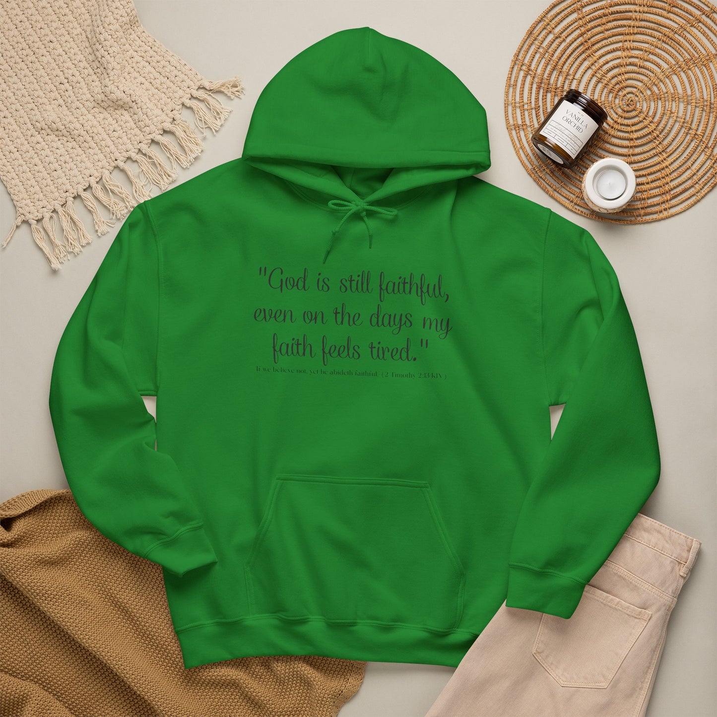 God Is Still Faithful Hoodie | Kall Her Beauti™ Plus Size Faith Affirmation Sweatshirt
