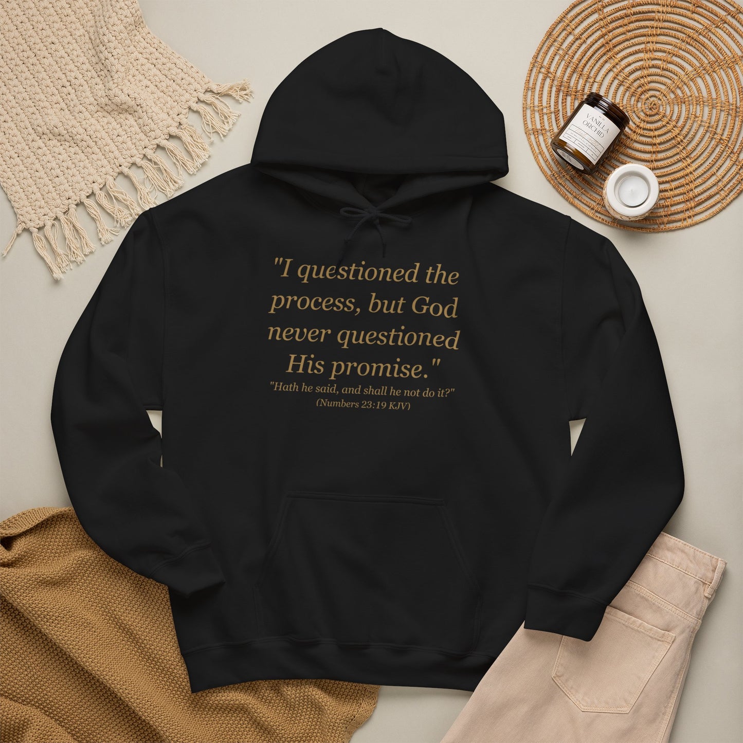 I Questioned the Process Hoodie | Plus Size Faith Affirmation Sweatshirt Kall Her Beauti