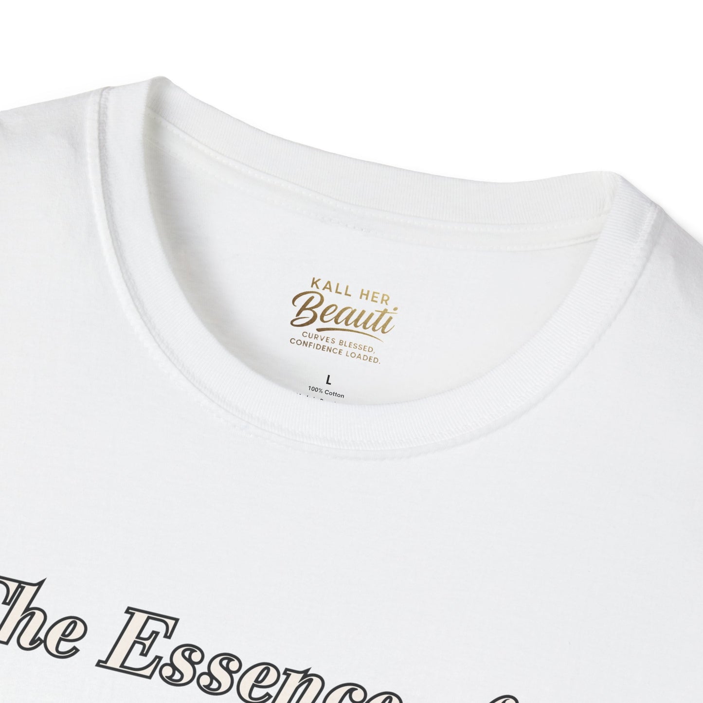 The "Essence of Being Plus Sized" Signature Tee | Plus Size Affirmation Streetwear