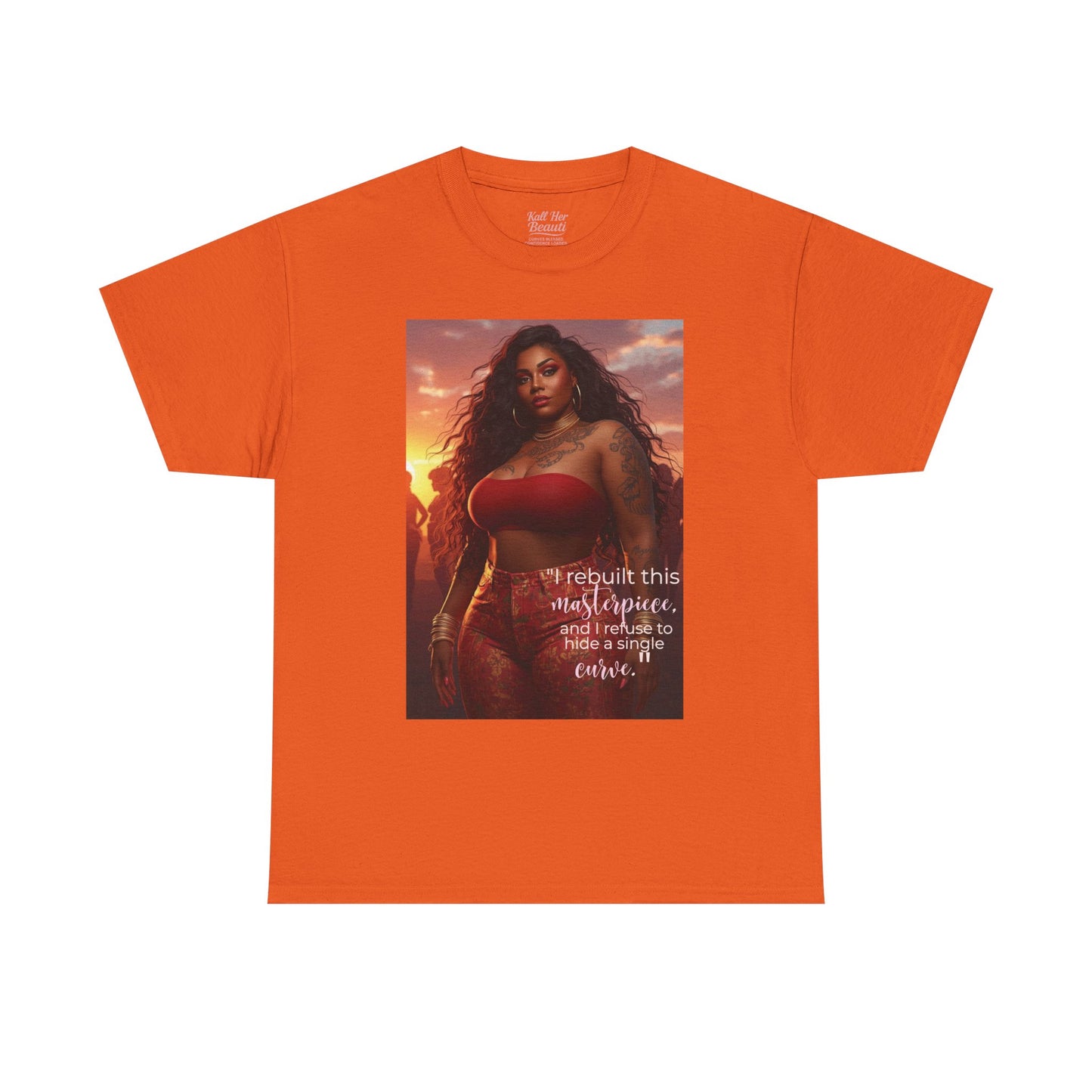 Say It With Your Chest-"Rebuilt This Masterpiece" Oversized Streetwear Tee | Plus Size Graphic T-Shirt