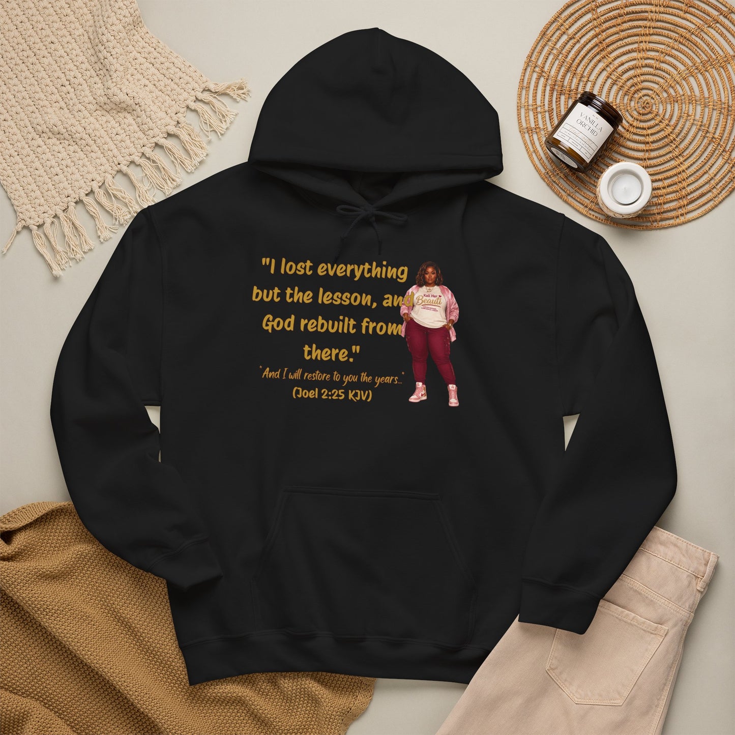 I Lost Everything But the Lesson Faith Hoodie| Kall Her Beauti Affirmation