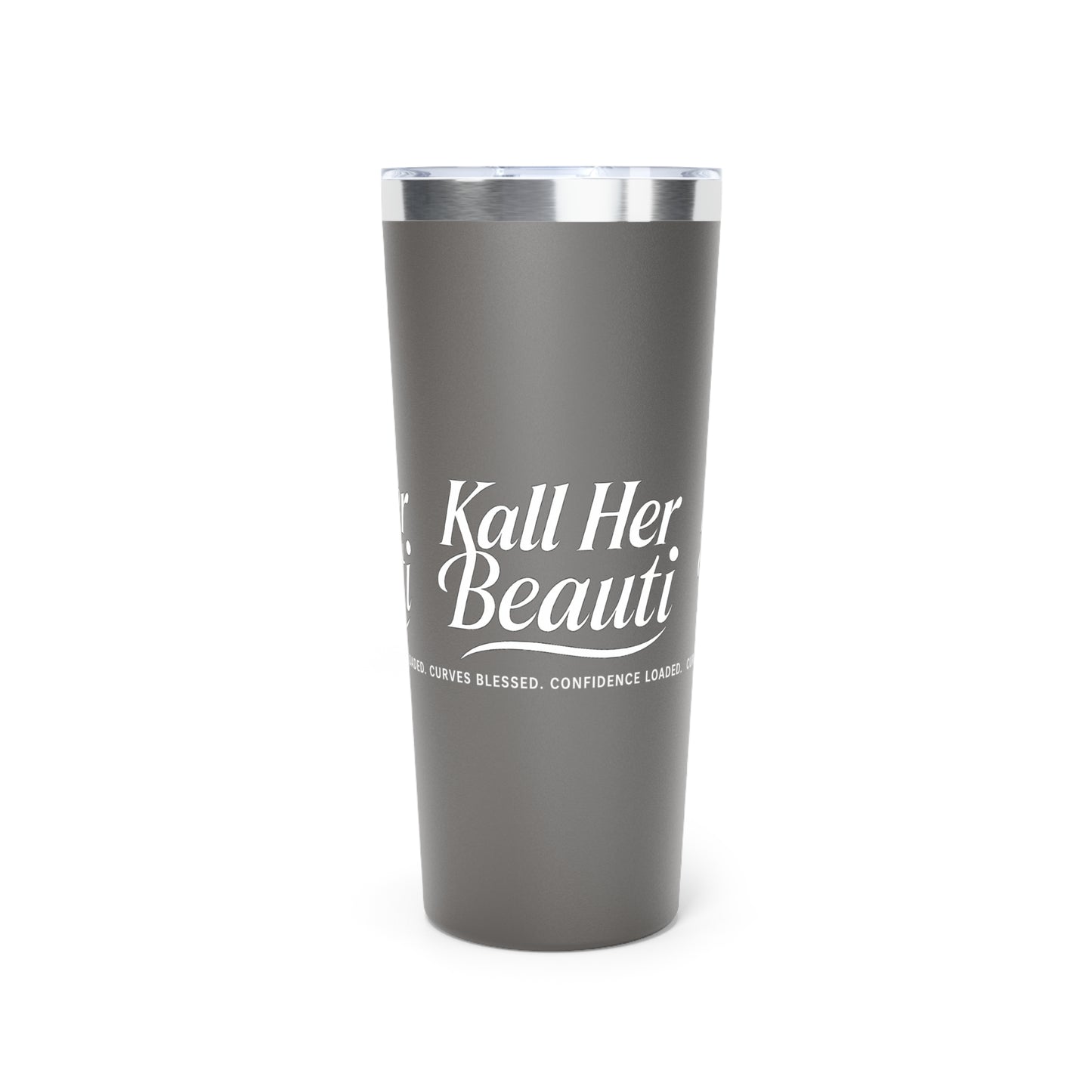 Kall Her Beauti Stainless Steel Tumbler – Curves Blessed, Confidence Loaded | 22oz Insulated Travel Mug