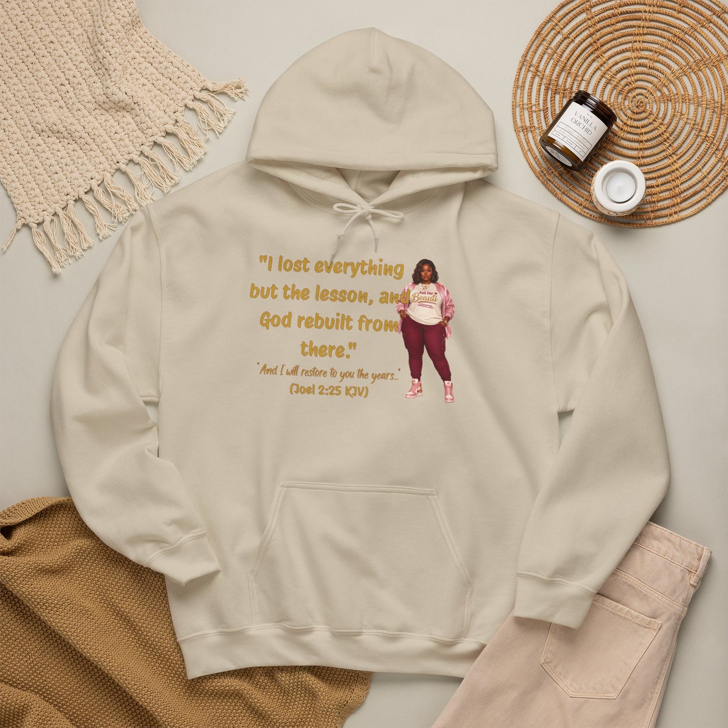 I Lost Everything But the Lesson Faith Hoodie| Kall Her Beauti Affirmation