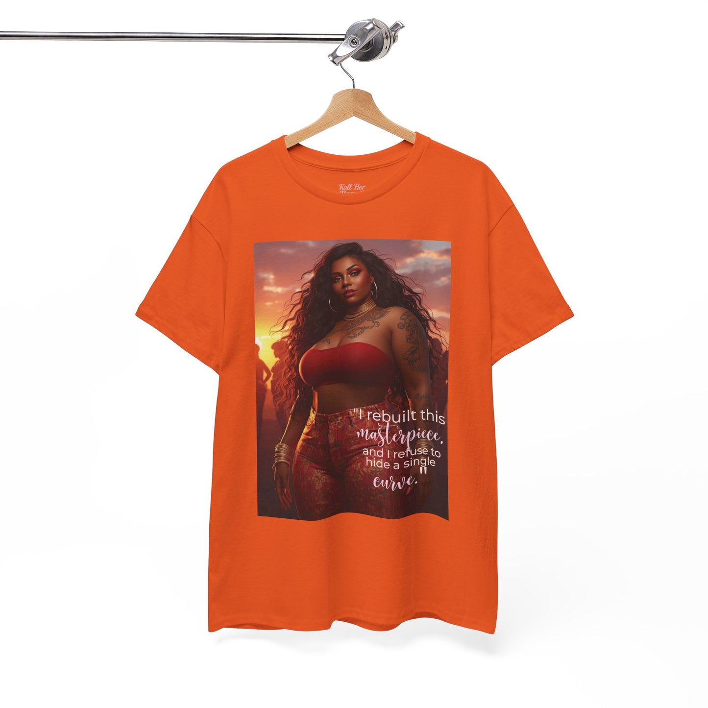 Say It With Your Chest-"Rebuilt This Masterpiece" Oversized Streetwear Tee | Plus Size Graphic T-Shirt