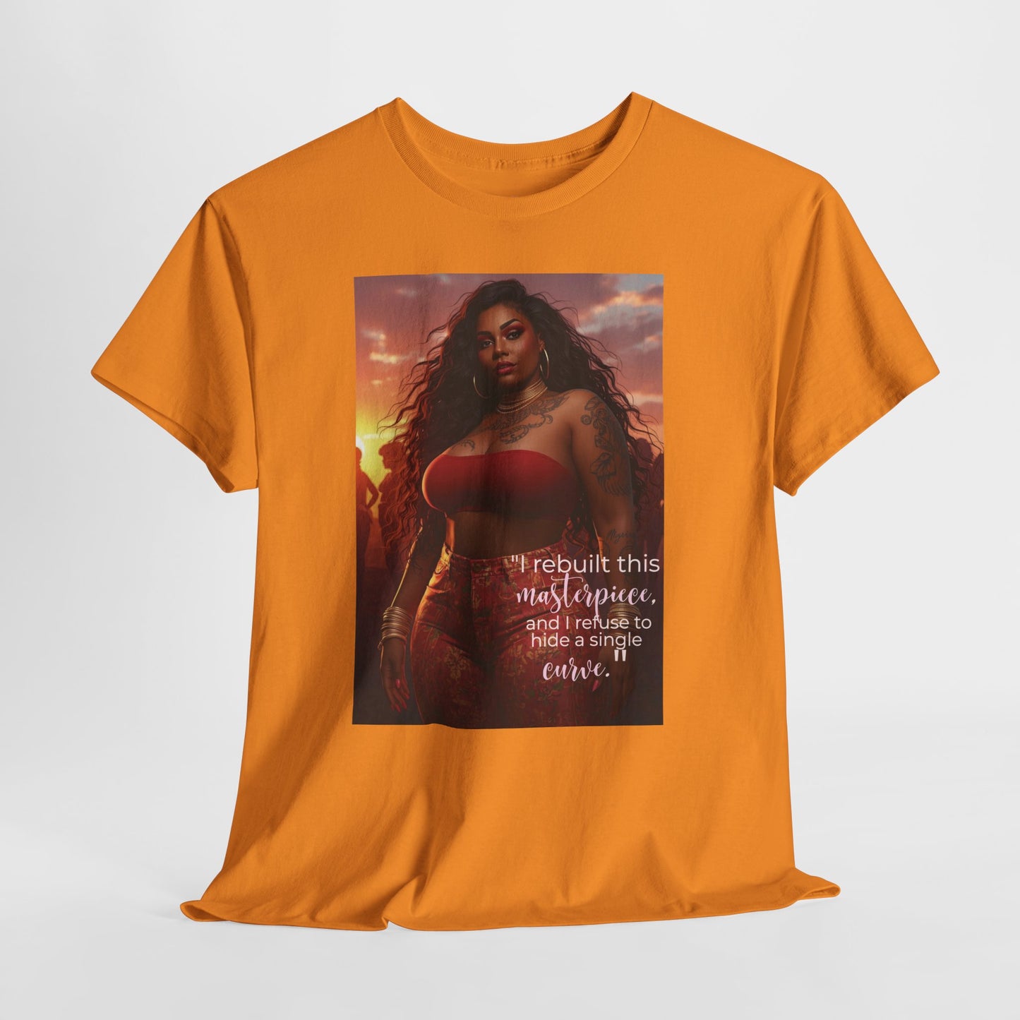 Say It With Your Chest-"Rebuilt This Masterpiece" Oversized Streetwear Tee | Plus Size Graphic T-Shirt