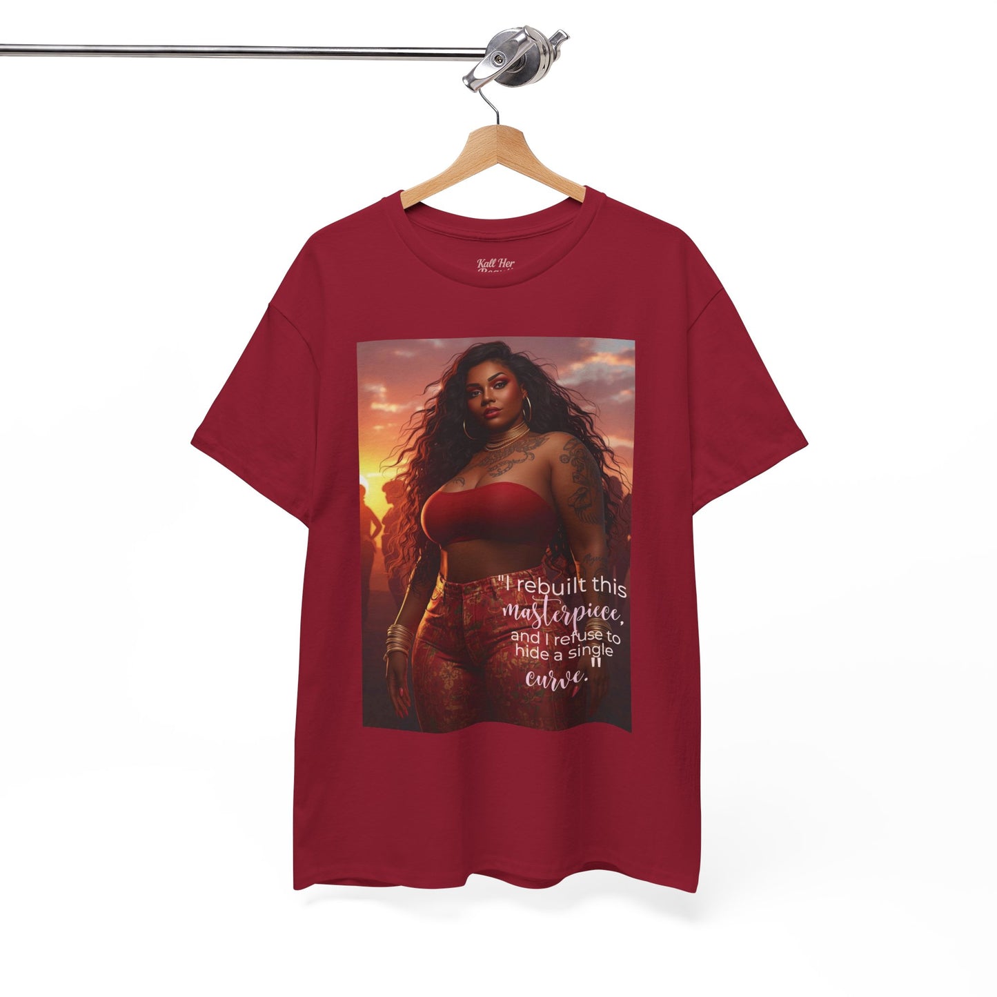 Say It With Your Chest-"Rebuilt This Masterpiece" Oversized Streetwear Tee | Plus Size Graphic T-Shirt