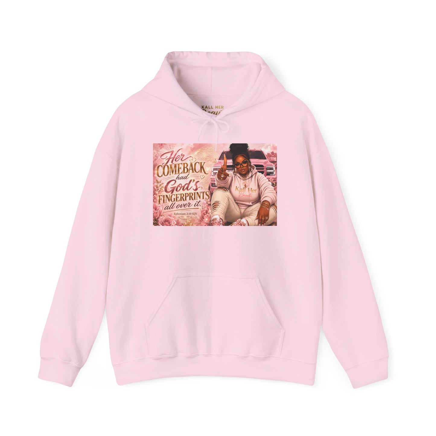 Her Comeback Had God’s Fingerprints All Over It Hoodie| Kall Her Beauti™ Faith Collection