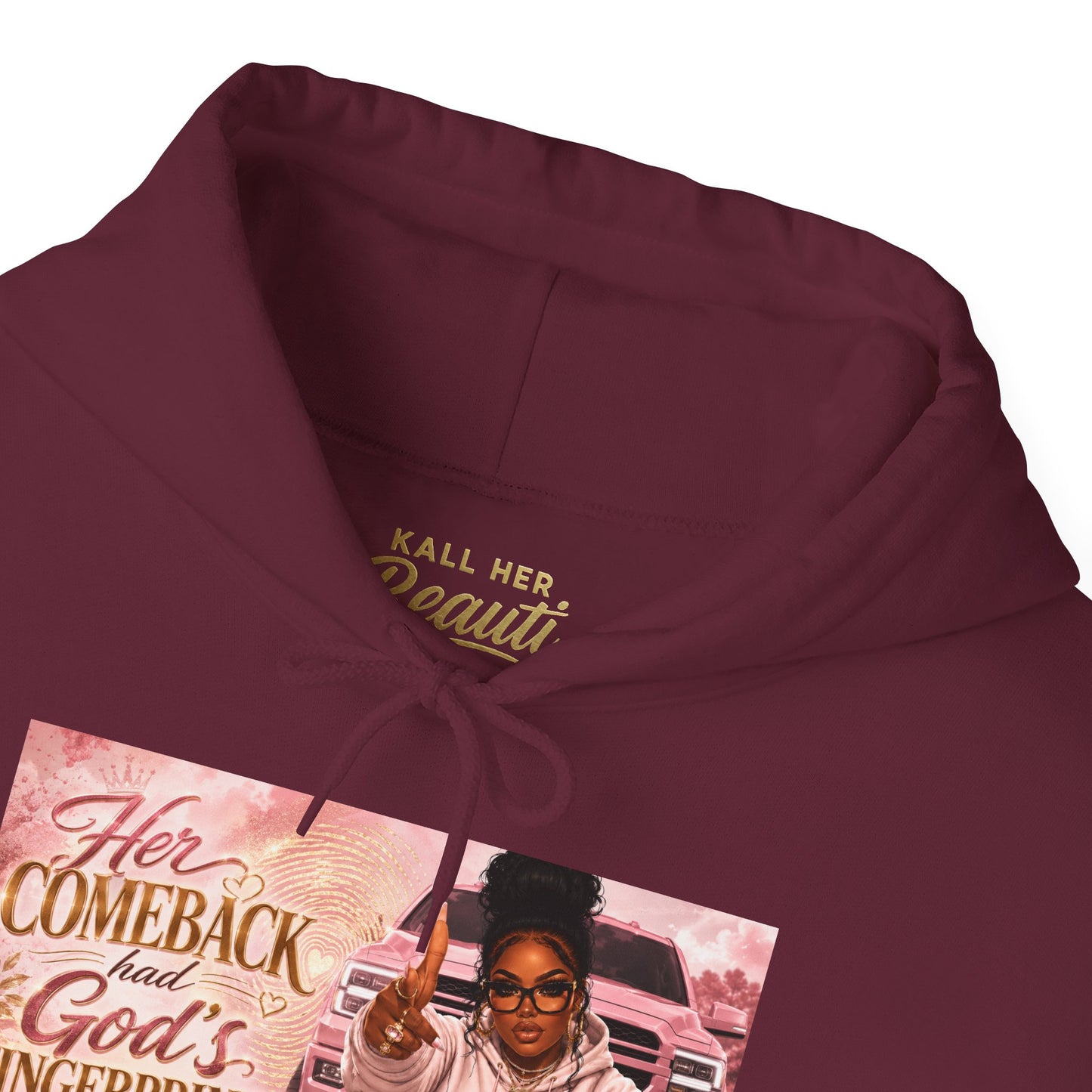Her Comeback Had God’s Fingerprints All Over It Hoodie| Kall Her Beauti™ Faith Collection