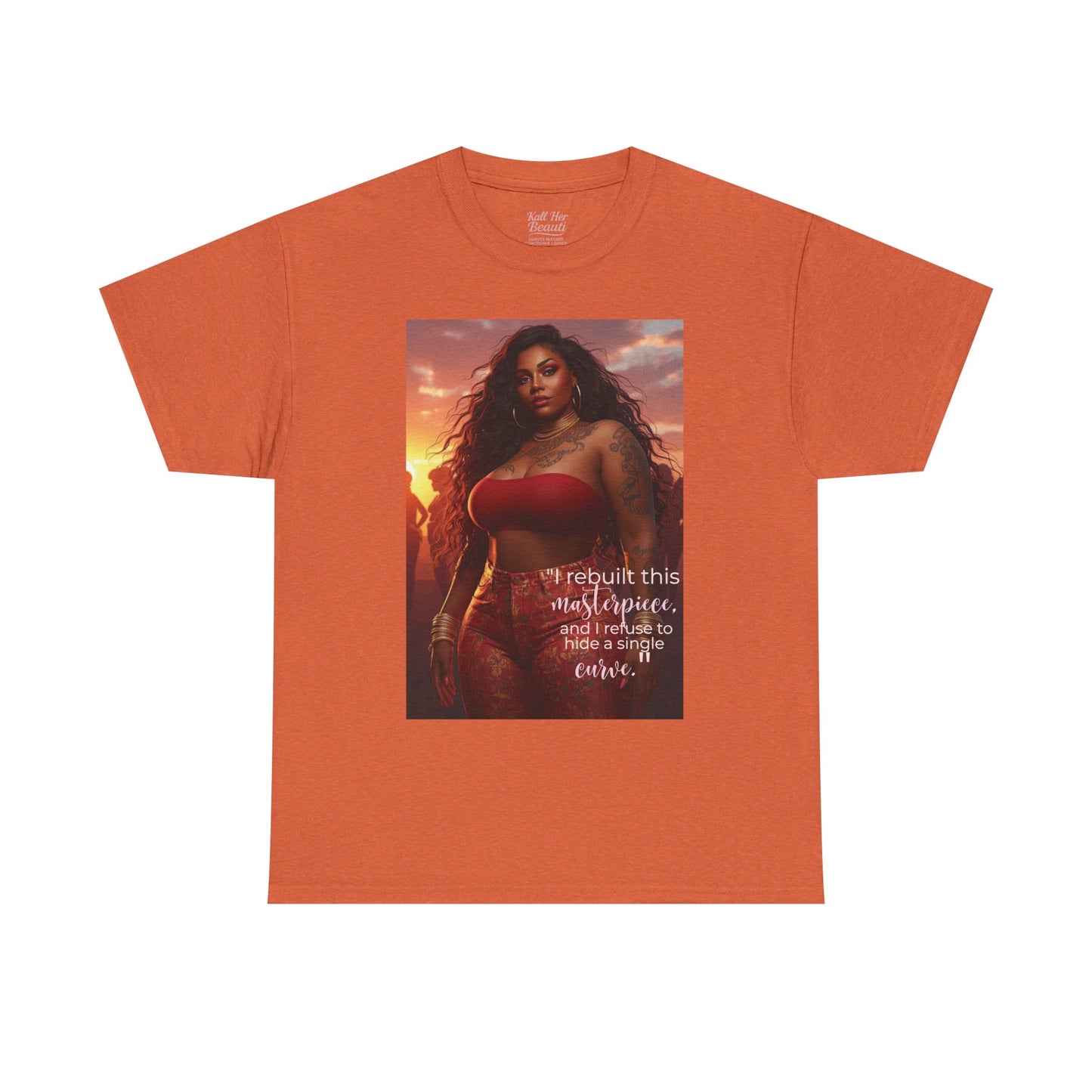 Say It With Your Chest-"Rebuilt This Masterpiece" Oversized Streetwear Tee | Plus Size Graphic T-Shirt