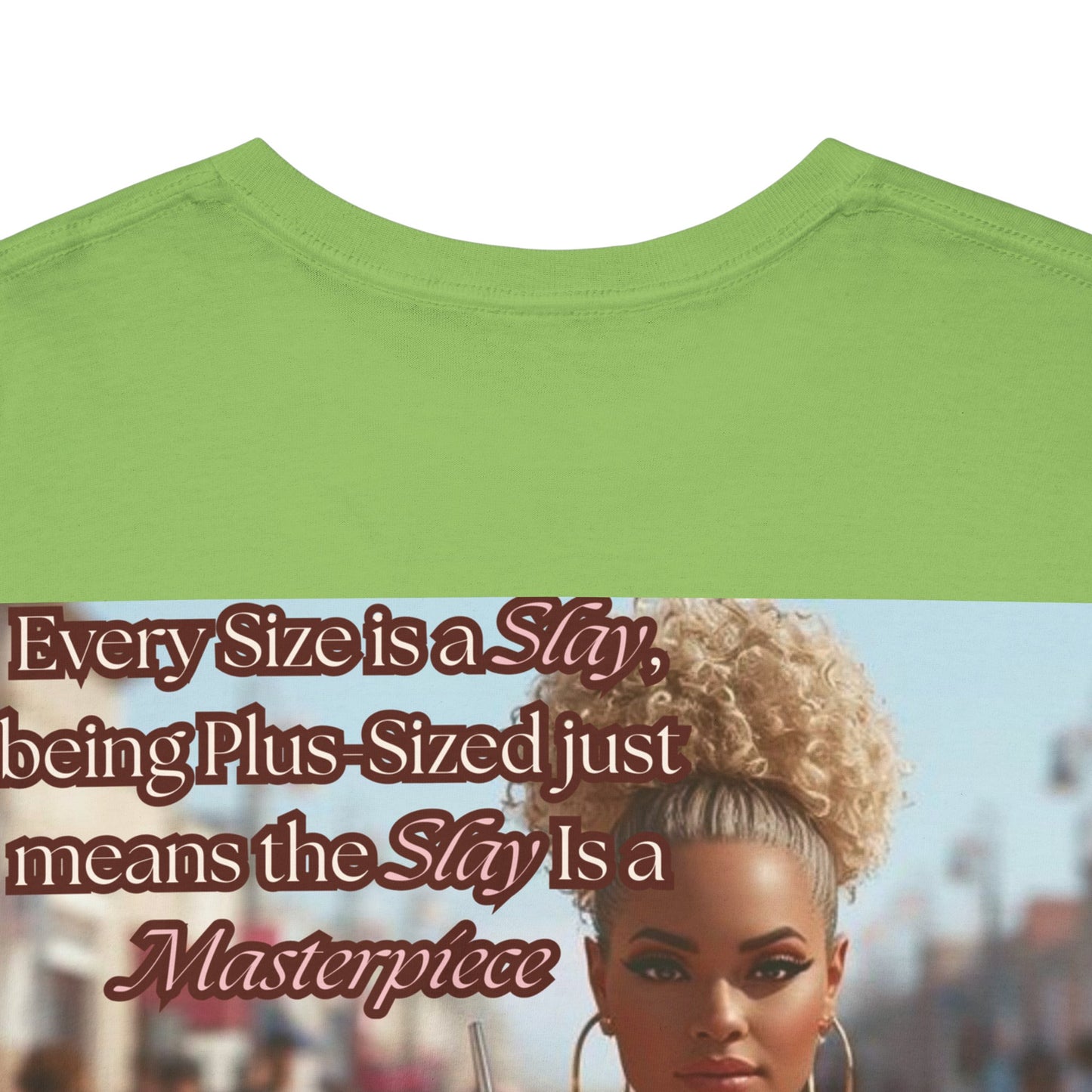 Every Size is a Slay Masterpiece Tee | Curvy Confidence Streetwear Graphic T-Shirt | Kall Her Beauti