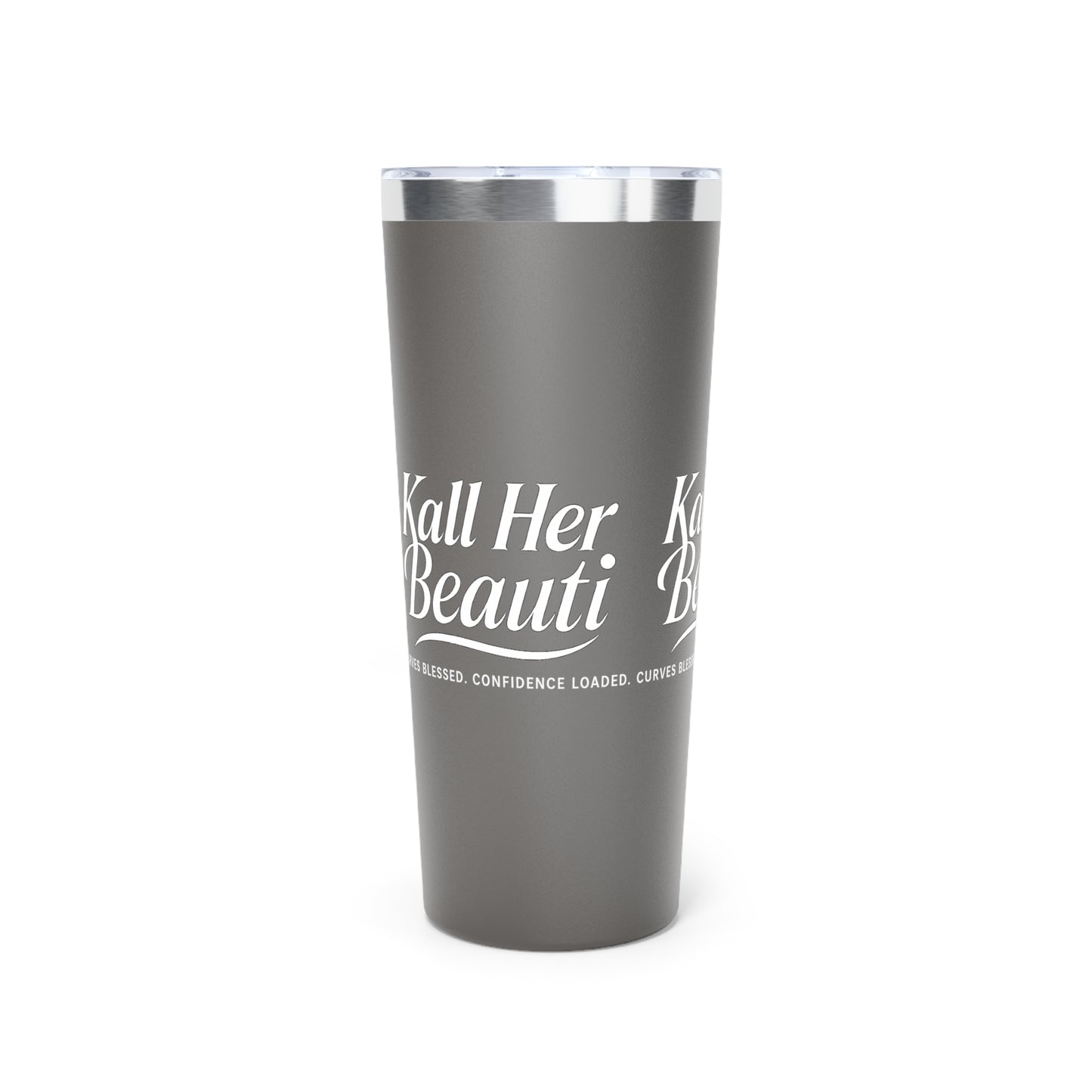 Kall Her Beauti Stainless Steel Tumbler – Curves Blessed, Confidence Loaded | 22oz Insulated Travel Mug