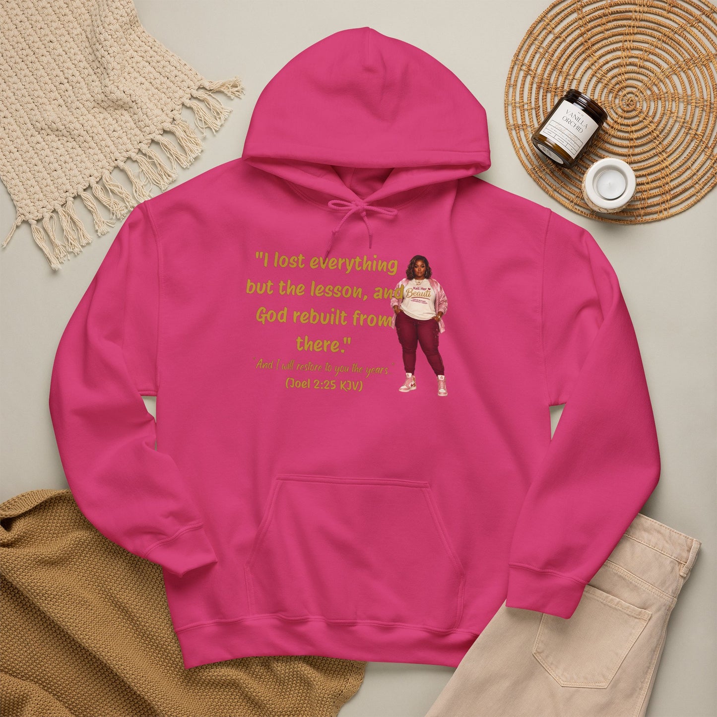 I Lost Everything But the Lesson Faith Hoodie| Kall Her Beauti Affirmation