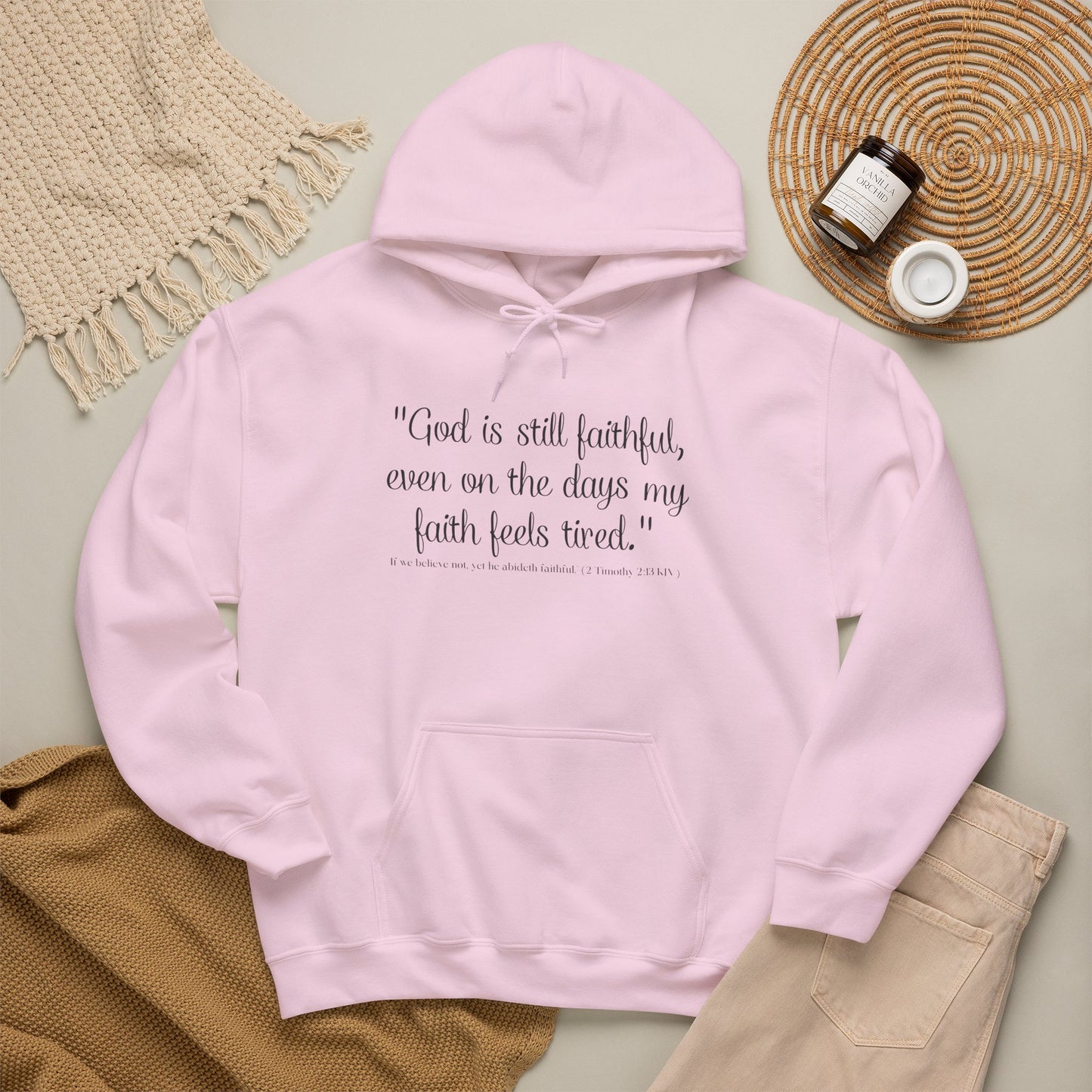 God Is Still Faithful Hoodie | Kall Her Beauti™ Plus Size Faith Affirmation Sweatshirt
