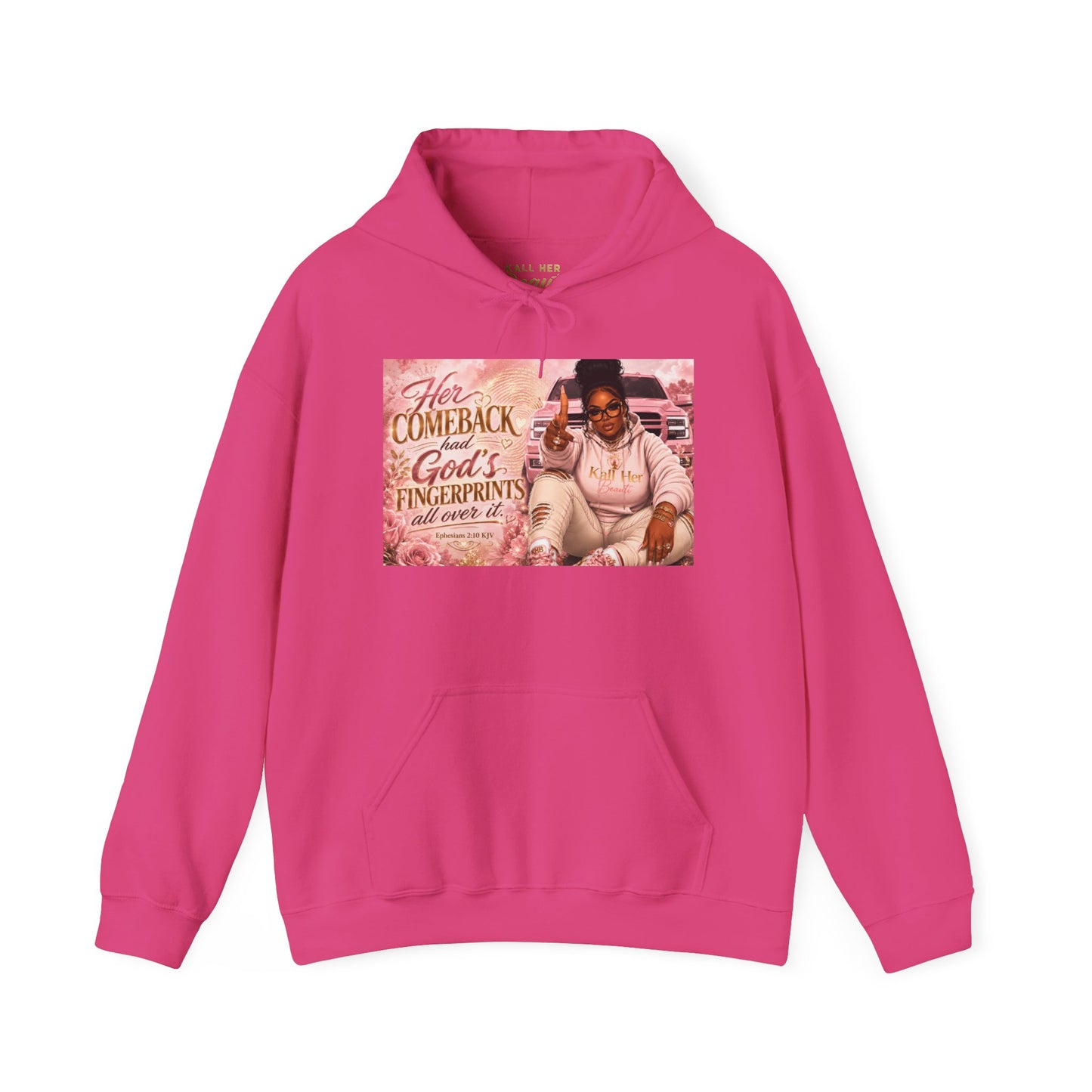 Her Comeback Had God’s Fingerprints All Over It Hoodie| Kall Her Beauti™ Faith Collection