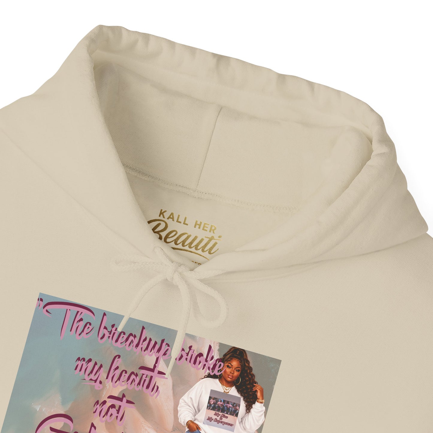 The Breakup Broke My Heart, Not God's Plan Graphic Hoodie| Kall Her Beauti Faith Collection