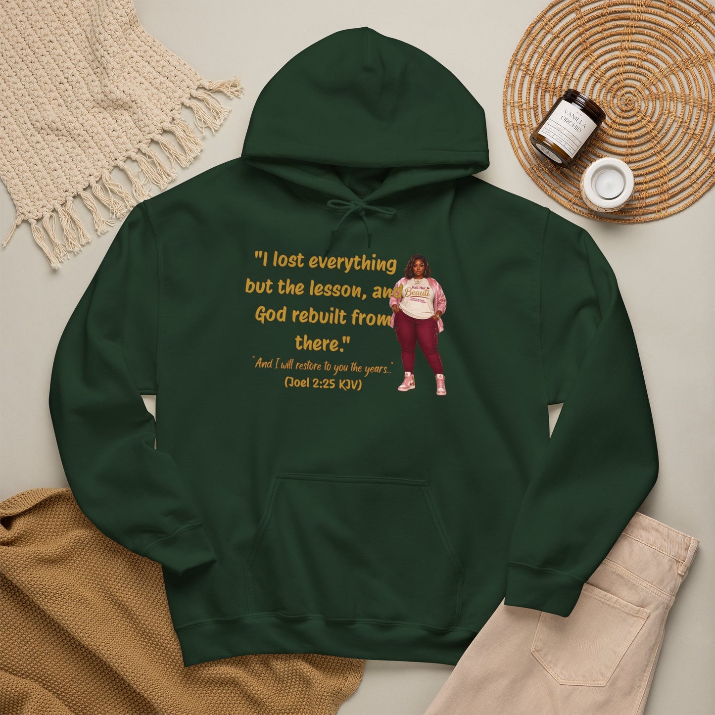 I Lost Everything But the Lesson Faith Hoodie| Kall Her Beauti Affirmation