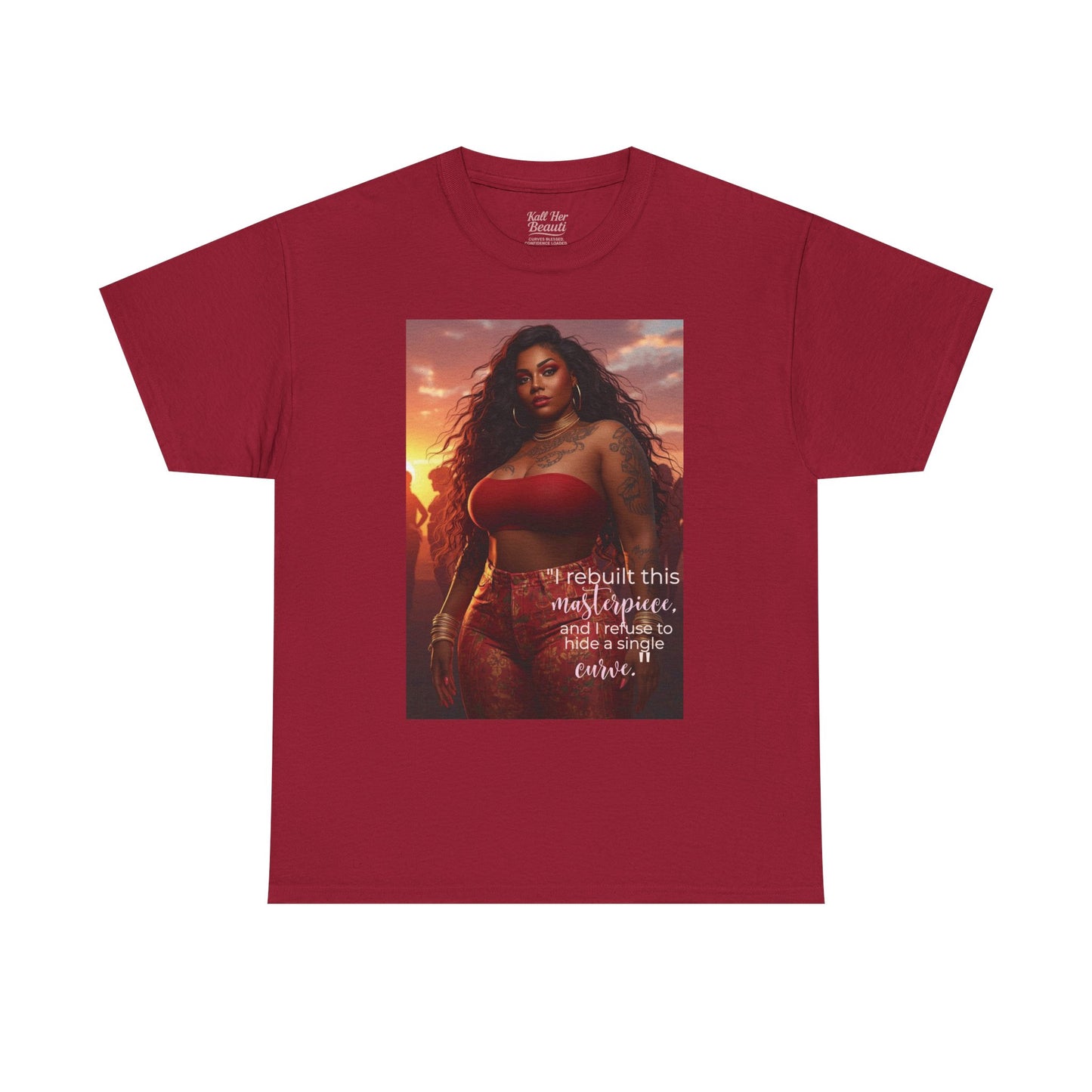 Say It With Your Chest-"Rebuilt This Masterpiece" Oversized Streetwear Tee | Plus Size Graphic T-Shirt
