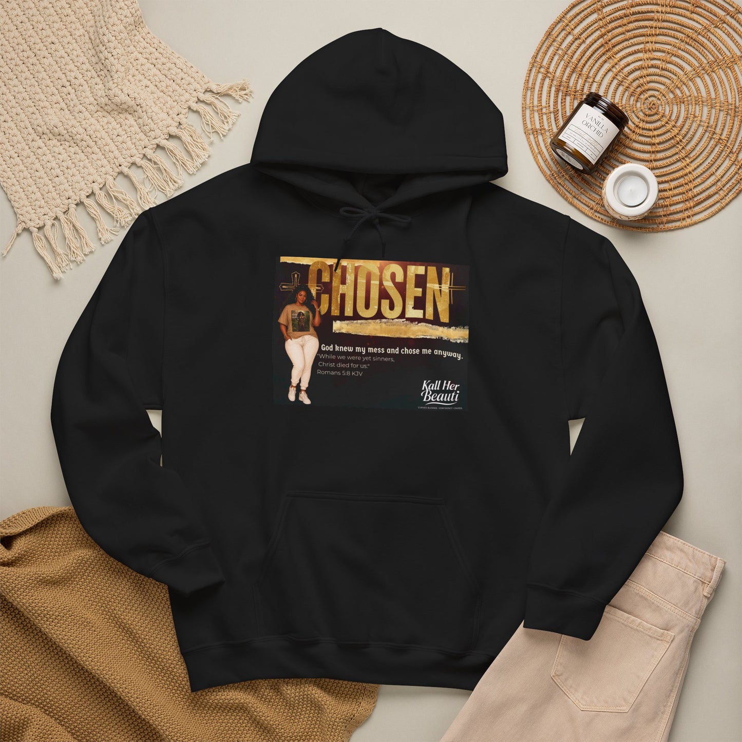 Chosen, God Knew My Mess Hoodie| Kall Her Beauti Faith Collection