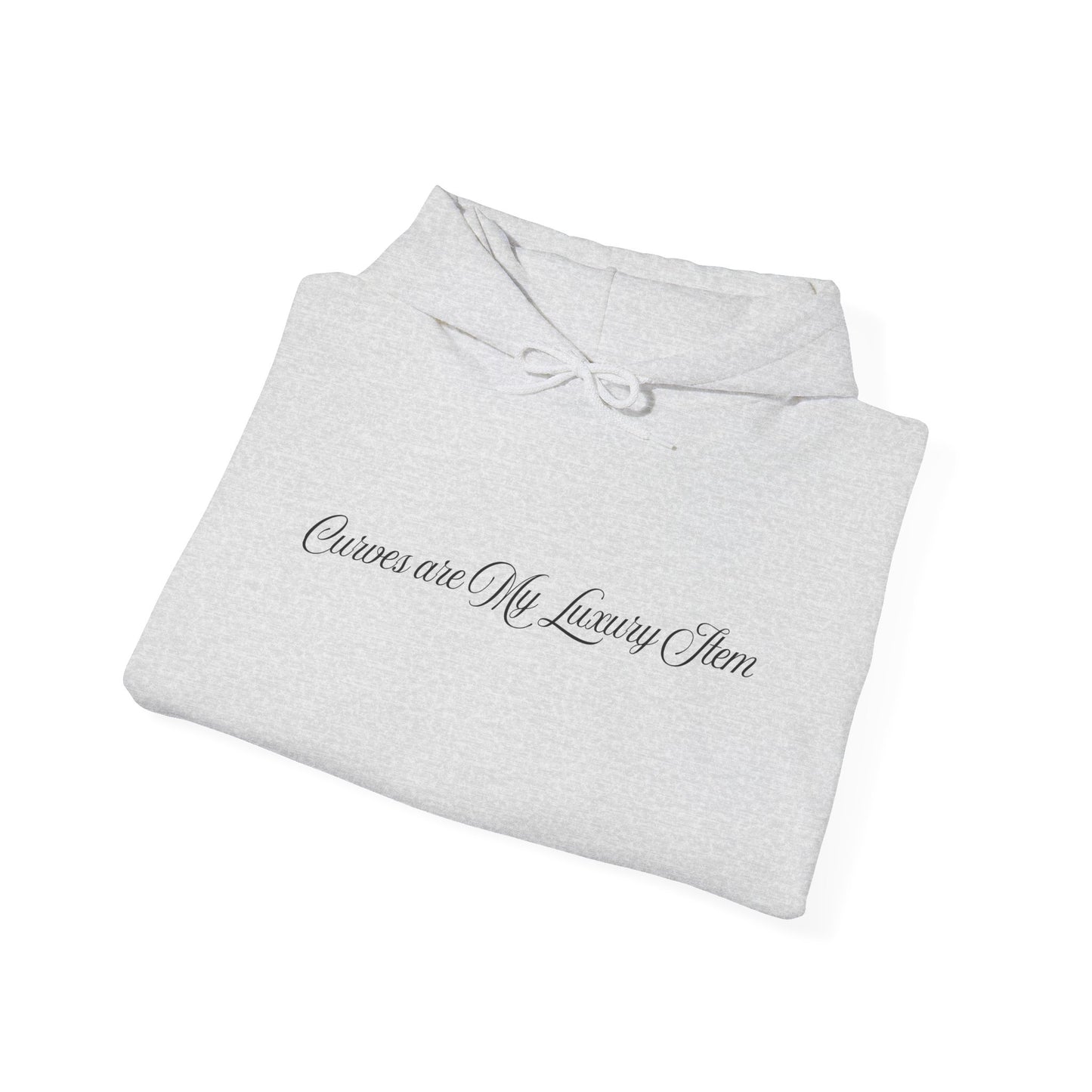 Curves Are My Luxury Item Hoodie | Kall Her Beauti | Plus Size Confidence Statement Sweatshirt | Cozy & Sassy
