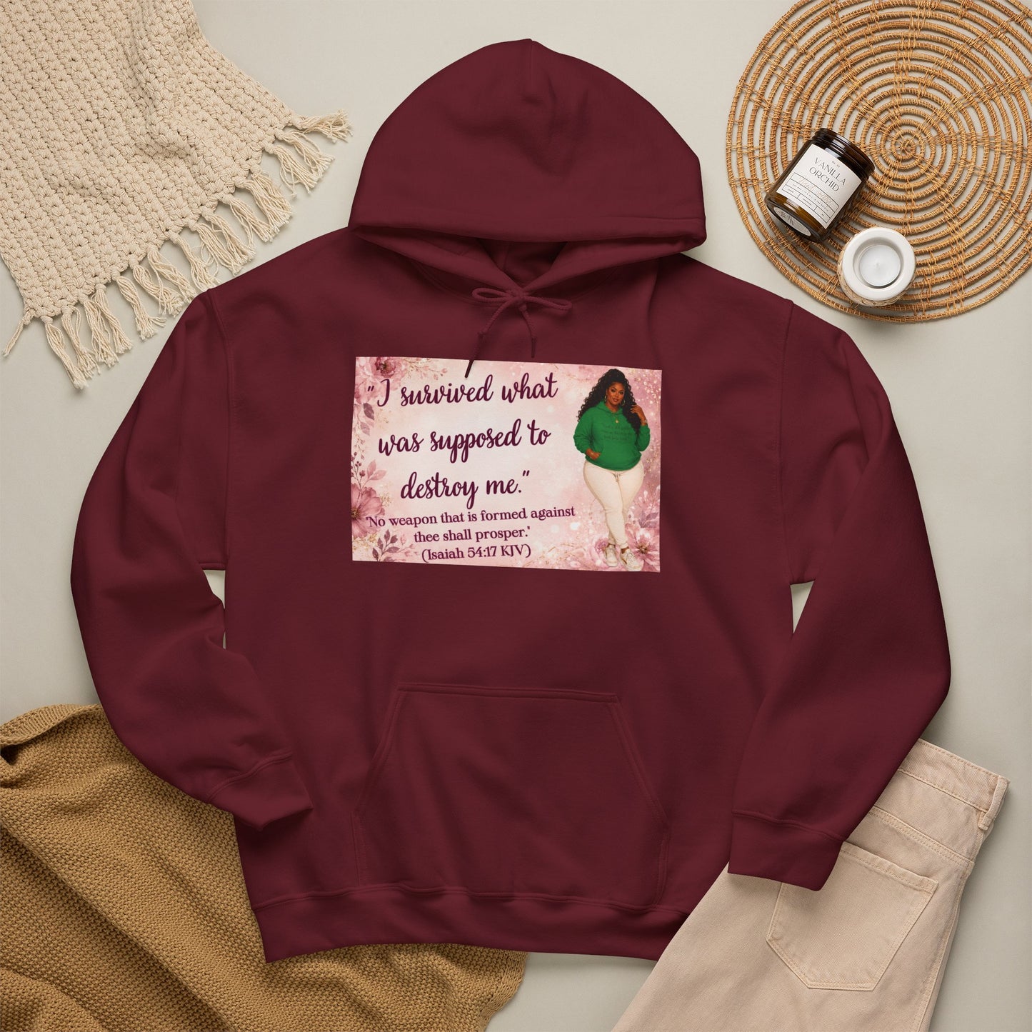 I Survived What Was Supposed to Destroy Me Hoodie | Kall Her Beauti Faith Sweatshirt