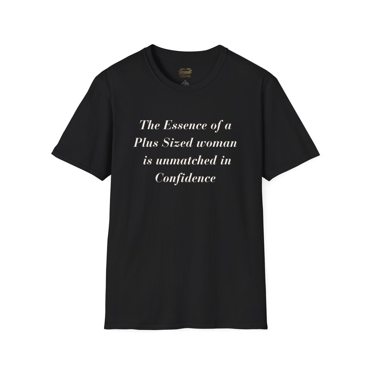 The "Essence of Being Plus Sized" Signature Tee | Plus Size Affirmation Streetwear