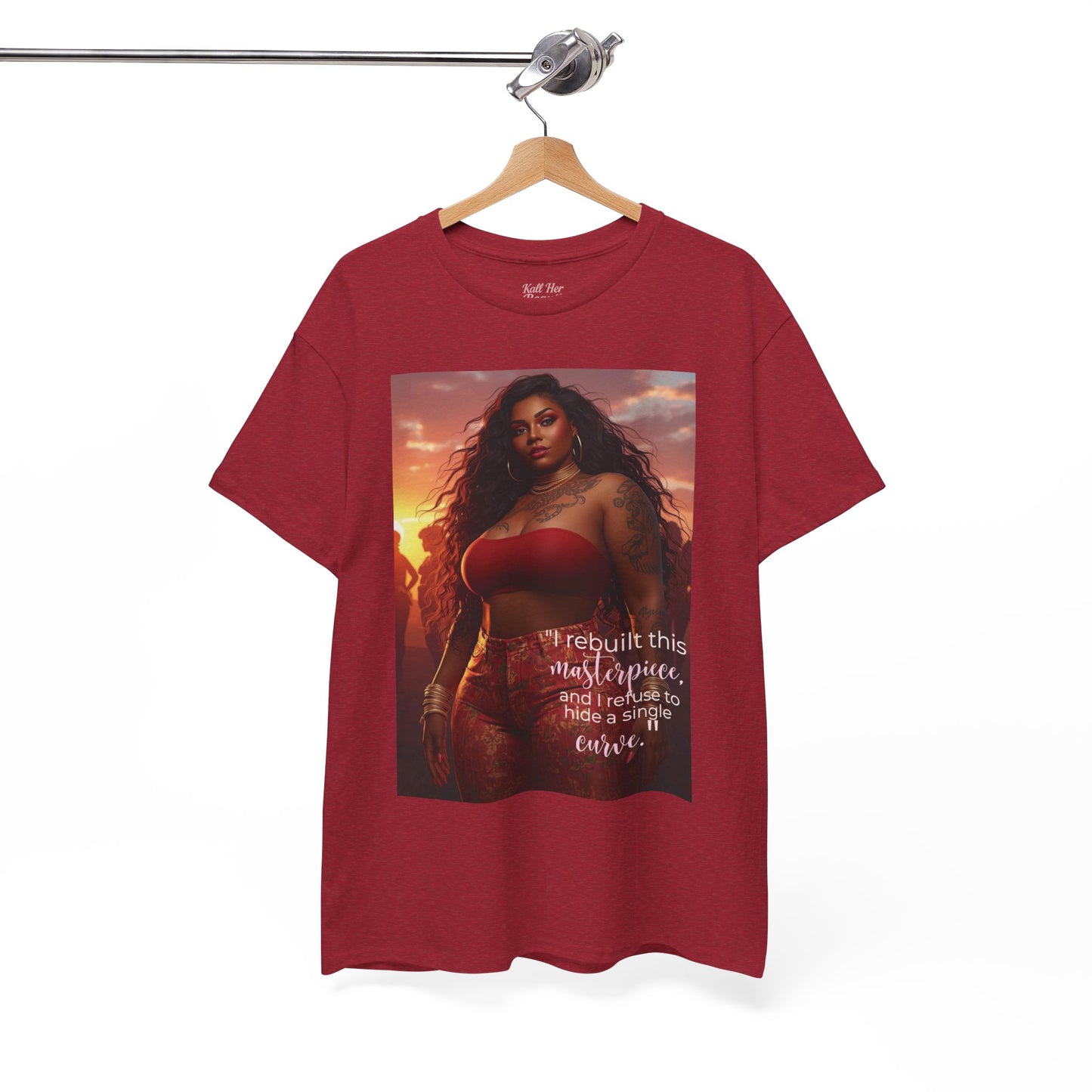 Say It With Your Chest-"Rebuilt This Masterpiece" Oversized Streetwear Tee | Plus Size Graphic T-Shirt