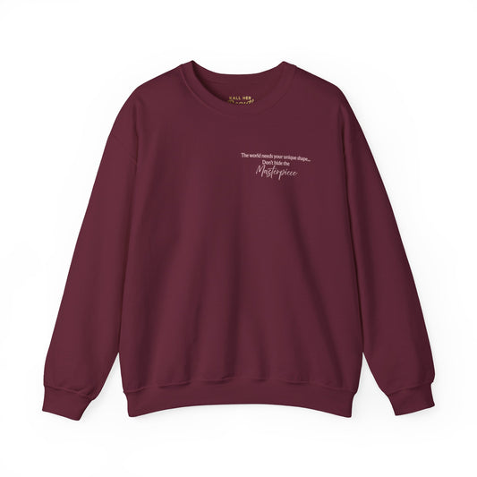 My Size is My Superpower Premium Graphic Sweatshirt | Curvy Empowerment Lounge Wear | Kall Her Beaut