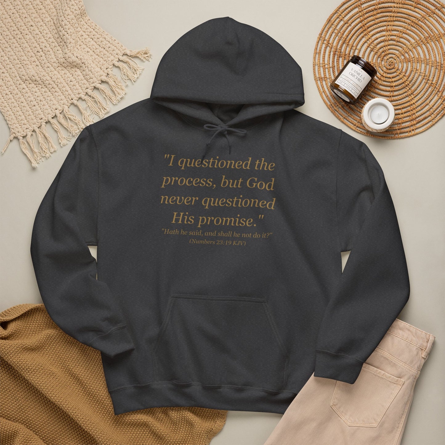 I Questioned the Process Hoodie | Plus Size Faith Affirmation Sweatshirt Kall Her Beauti