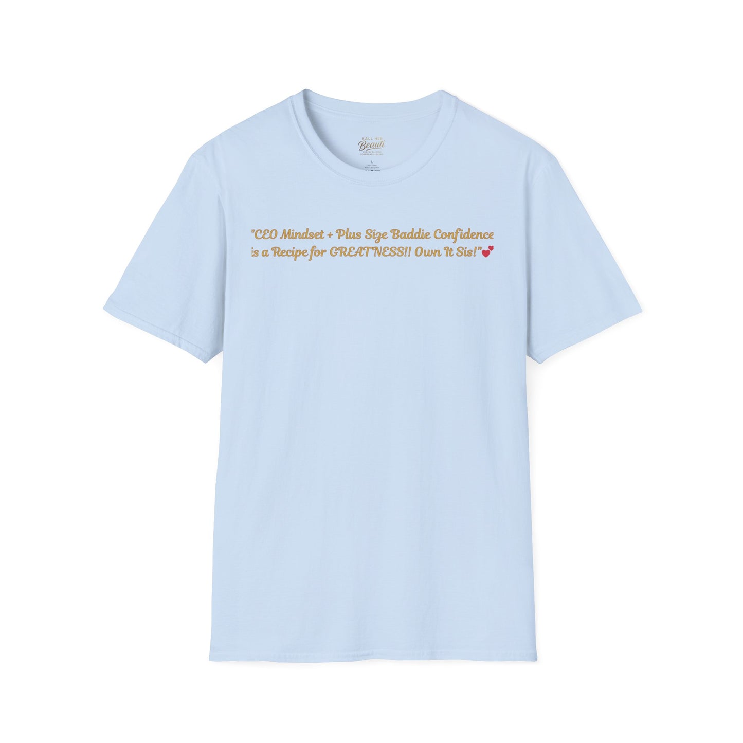 The "CEO Mindset" Signature Tee | Plus Size Affirmation Streetwear