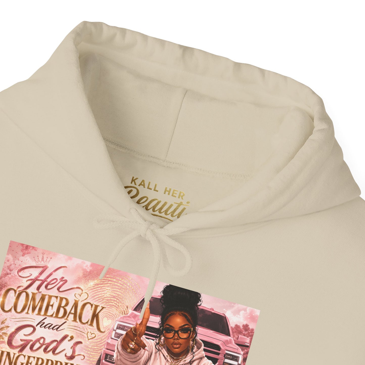 Her Comeback Had God’s Fingerprints All Over It Hoodie| Kall Her Beauti™ Faith Collection