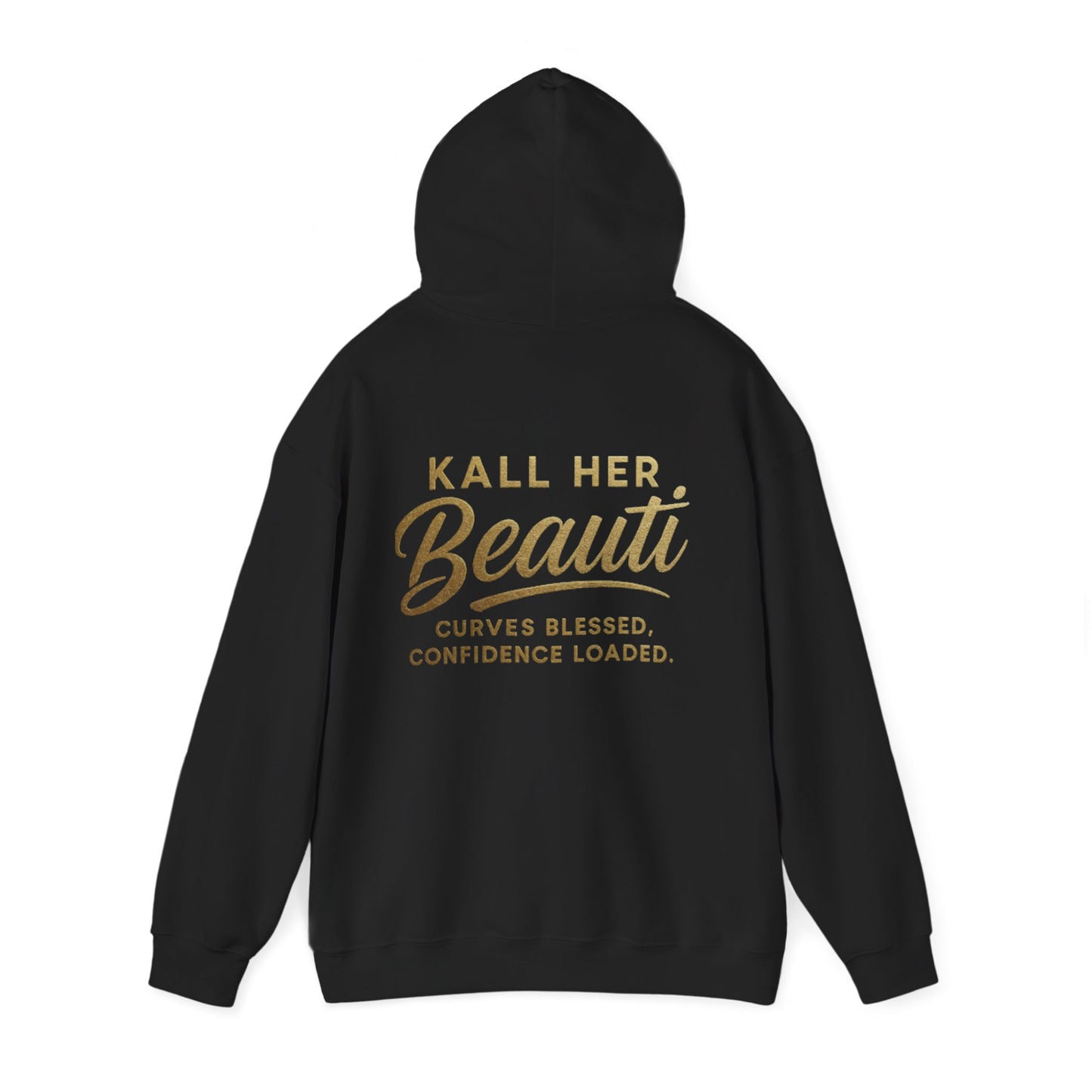 Valentine Vibes Hoodie — "Kall Her Beauti" Confidence Graphic Hooded Sweatshirt