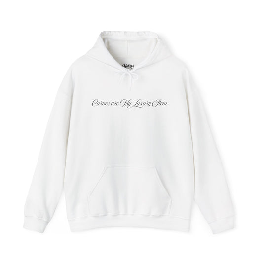 Curves Are My Luxury Item Hoodie | Kall Her Beauti | Plus Size Confidence Statement Sweatshirt | Cozy & Sassy