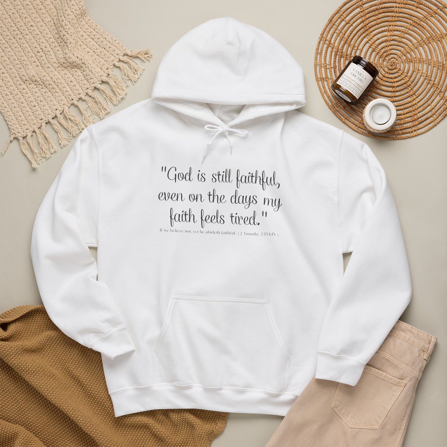 God Is Still Faithful Hoodie | Kall Her Beauti™ Plus Size Faith Affirmation Sweatshirt