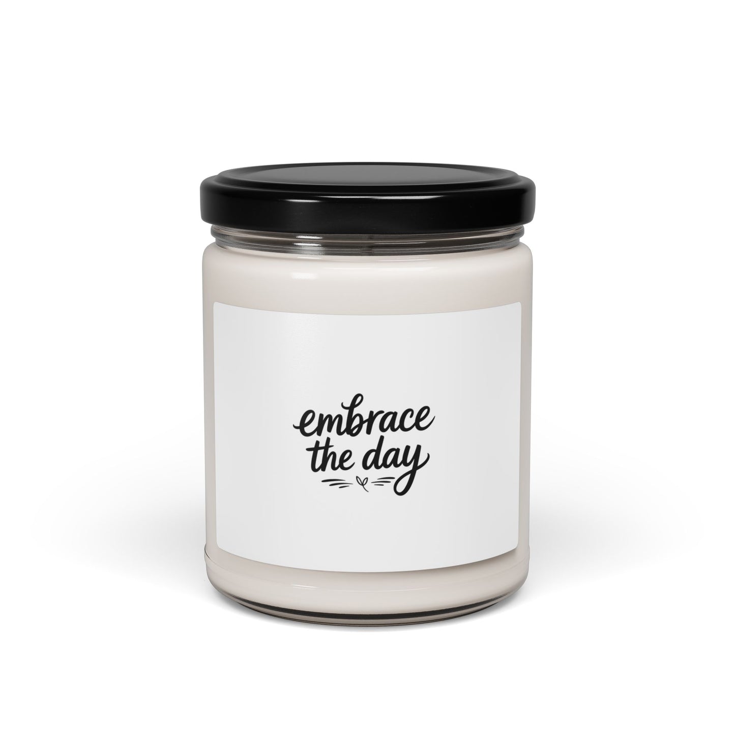 Embrace the Day Hand-Lettered Quote Candle, Soy 9oz |