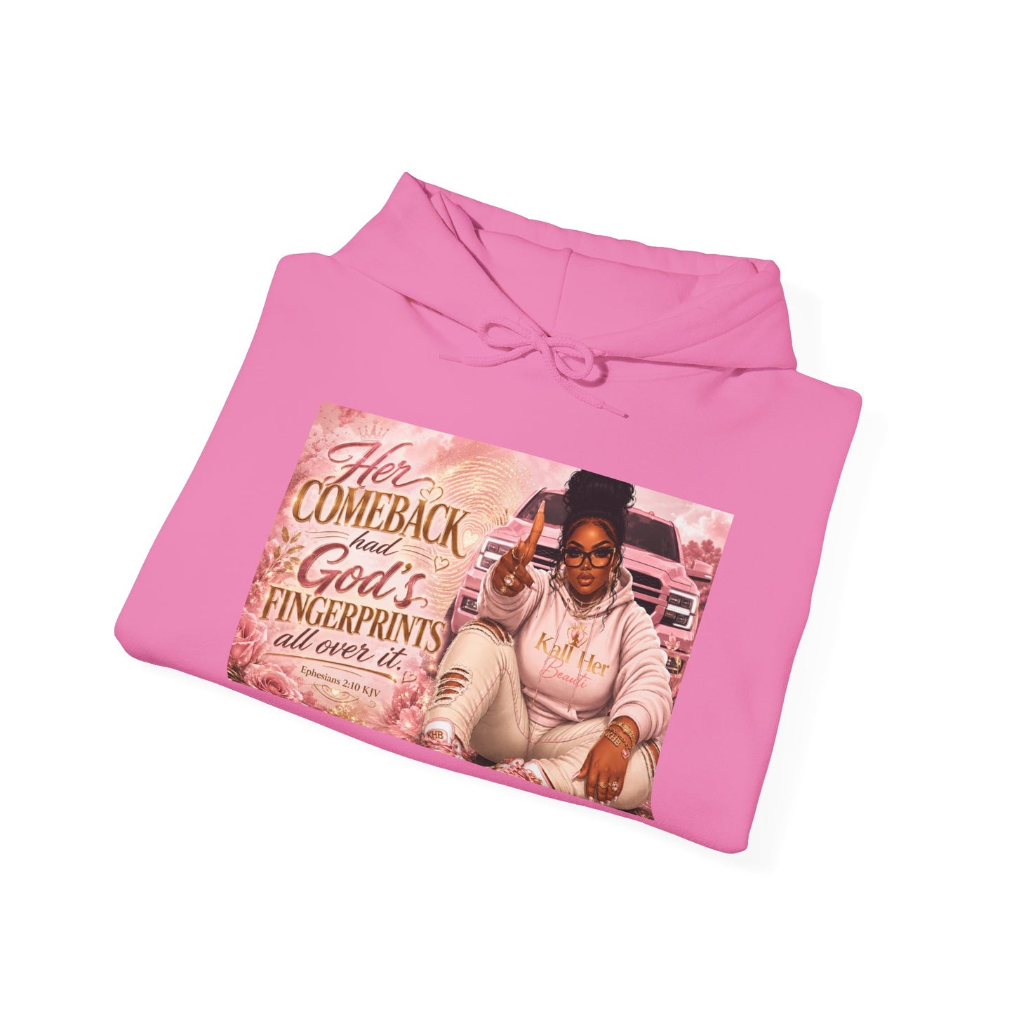 Her Comeback Had God’s Fingerprints All Over It Hoodie| Kall Her Beauti™ Faith Collection