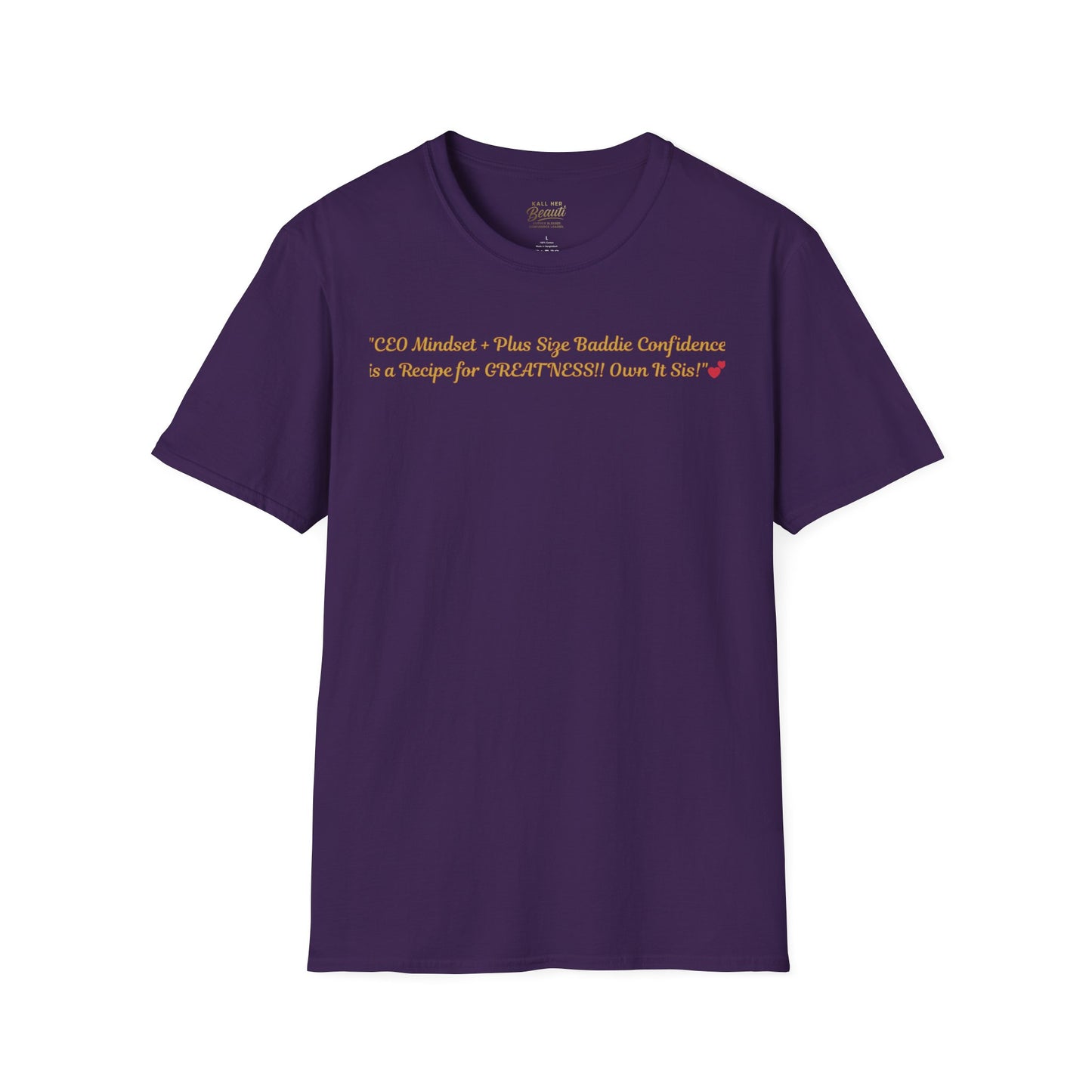 The "CEO Mindset" Signature Tee | Plus Size Affirmation Streetwear