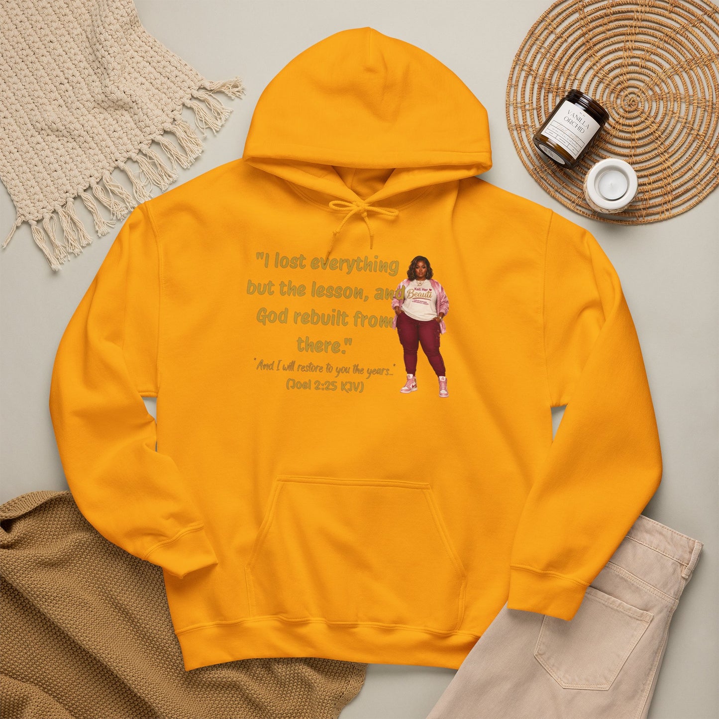 I Lost Everything But the Lesson Faith Hoodie| Kall Her Beauti Affirmation