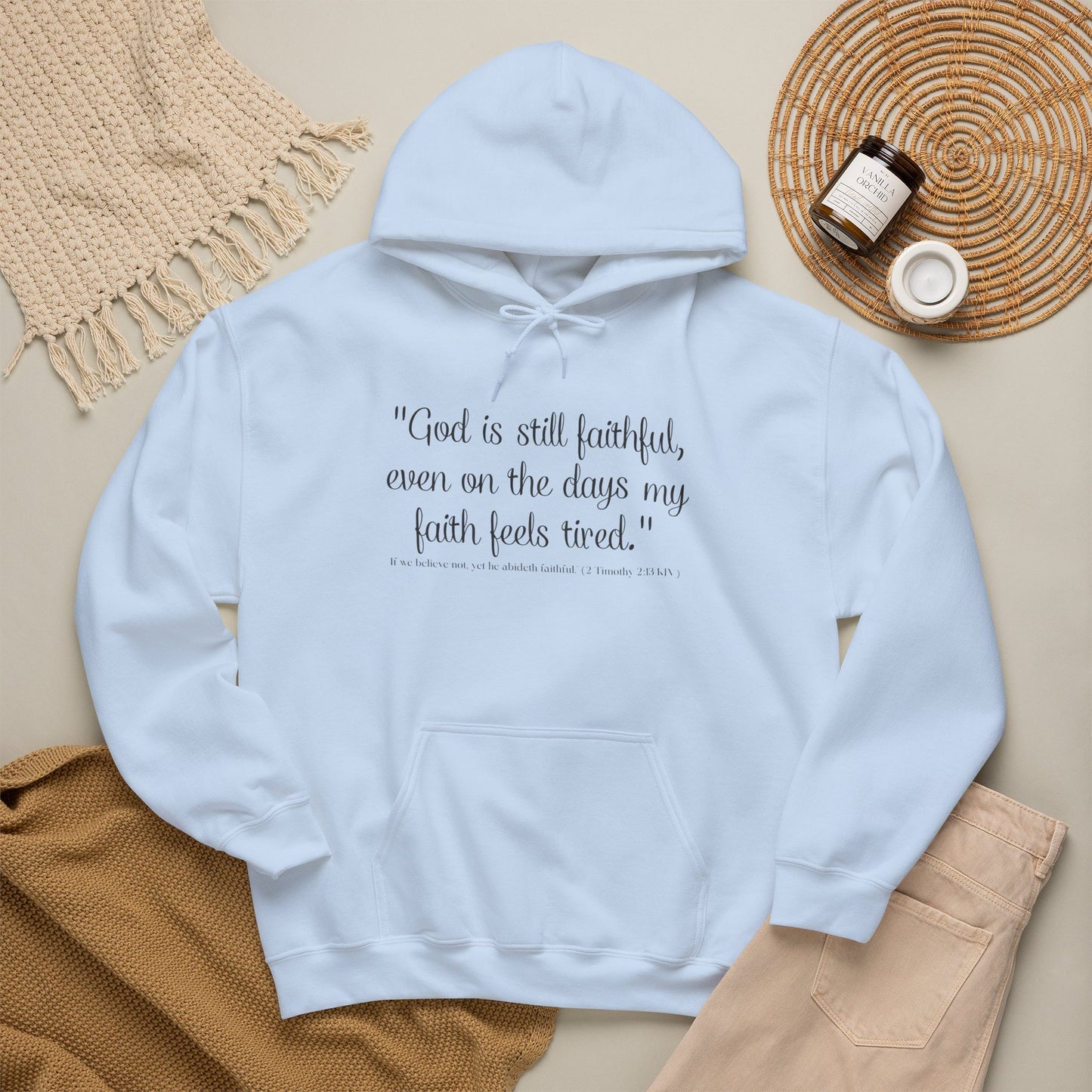 God Is Still Faithful Hoodie | Kall Her Beauti™ Plus Size Faith Affirmation Sweatshirt