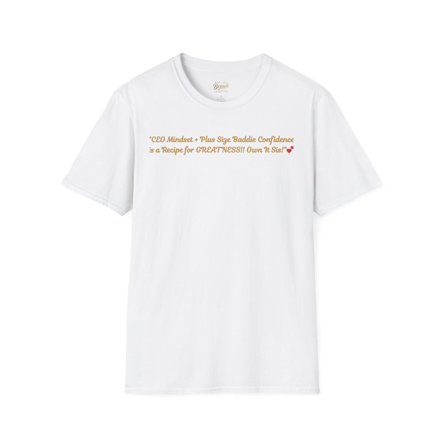 The "CEO Mindset" Signature Tee | Plus Size Affirmation Streetwear