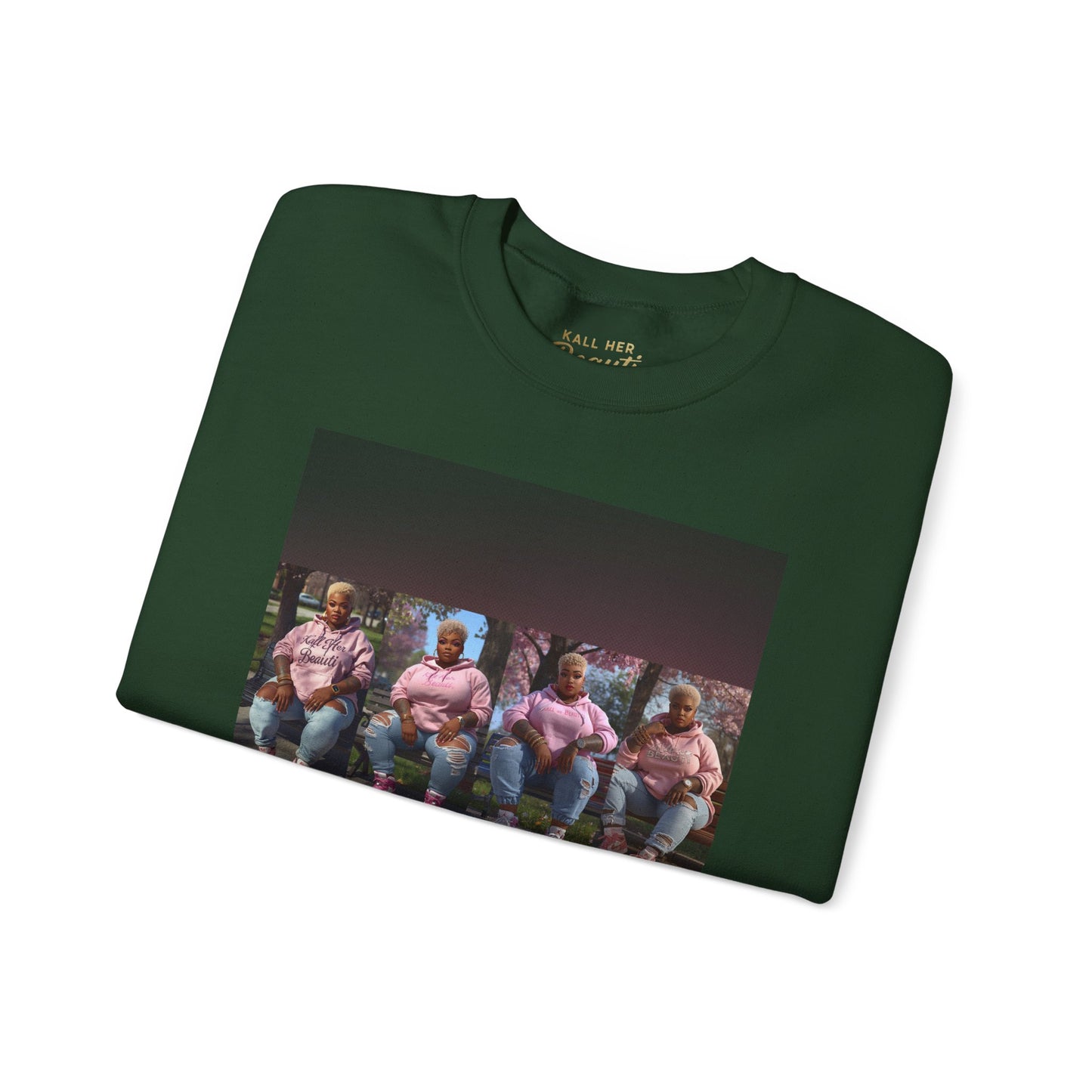 My Size is My Superpower Premium Graphic Sweatshirt | Curvy Empowerment Lounge Wear | Kall Her Beaut