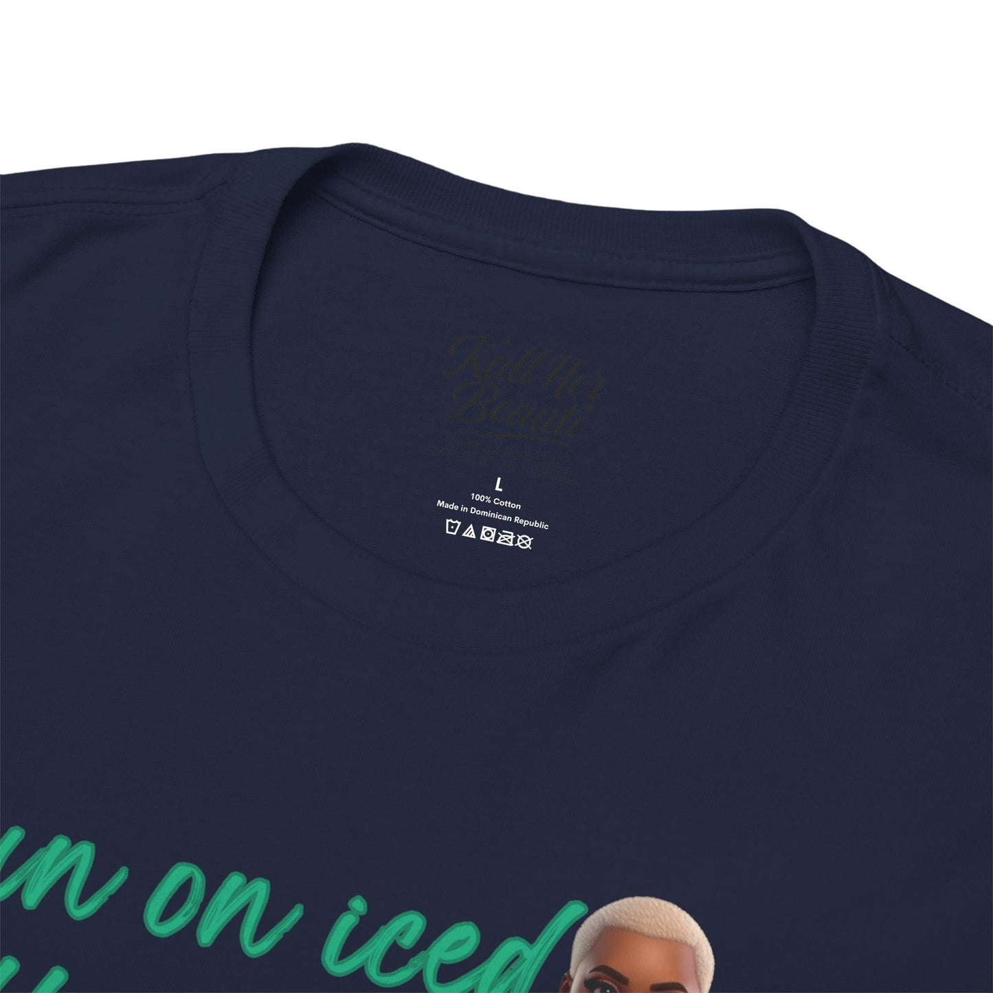 Say It With Your Chest-Iced Coffee & Boundaries" Oversized Streetwear Tee | Plus Size Graphic T-Shirt