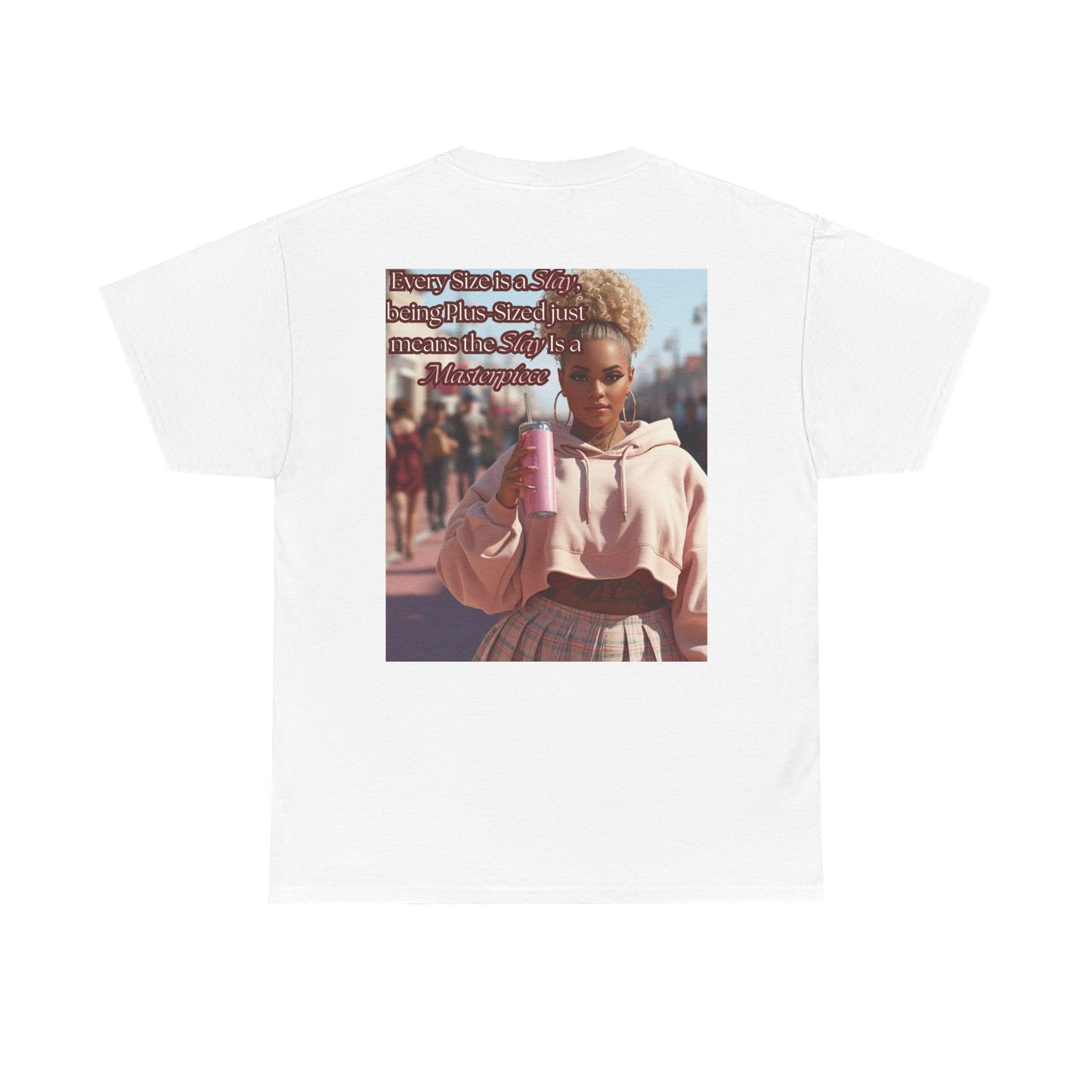 Every Size is a Slay Masterpiece Tee | Curvy Confidence Streetwear Graphic T-Shirt | Kall Her Beauti