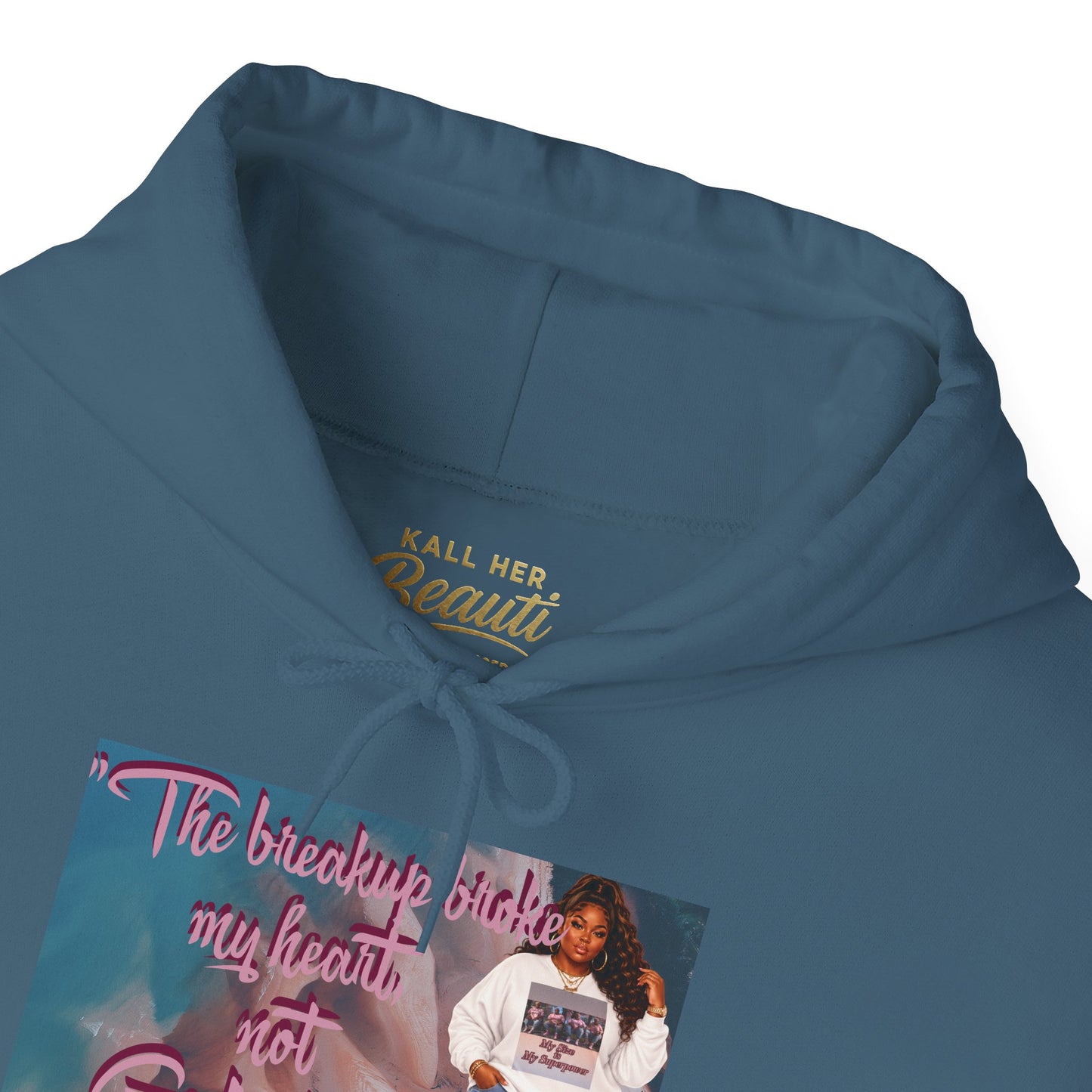 The Breakup Broke My Heart, Not God's Plan Graphic Hoodie| Kall Her Beauti Faith Collection