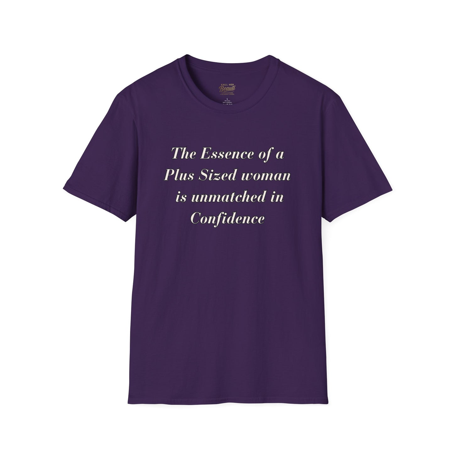 The "Essence of Being Plus Sized" Signature Tee | Plus Size Affirmation Streetwear