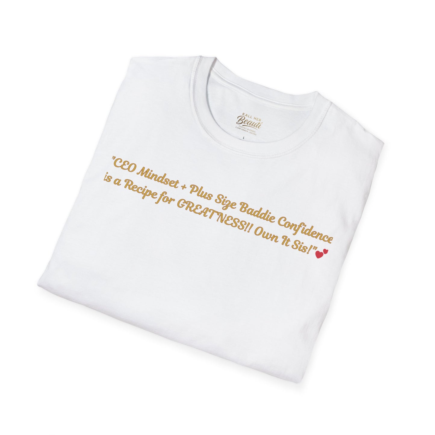 The "CEO Mindset" Signature Tee | Plus Size Affirmation Streetwear