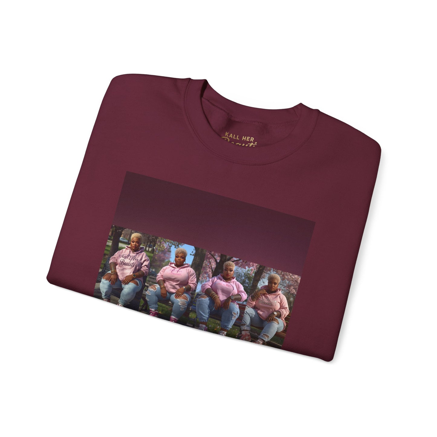 My Size is My Superpower Premium Graphic Sweatshirt | Curvy Empowerment Lounge Wear | Kall Her Beaut